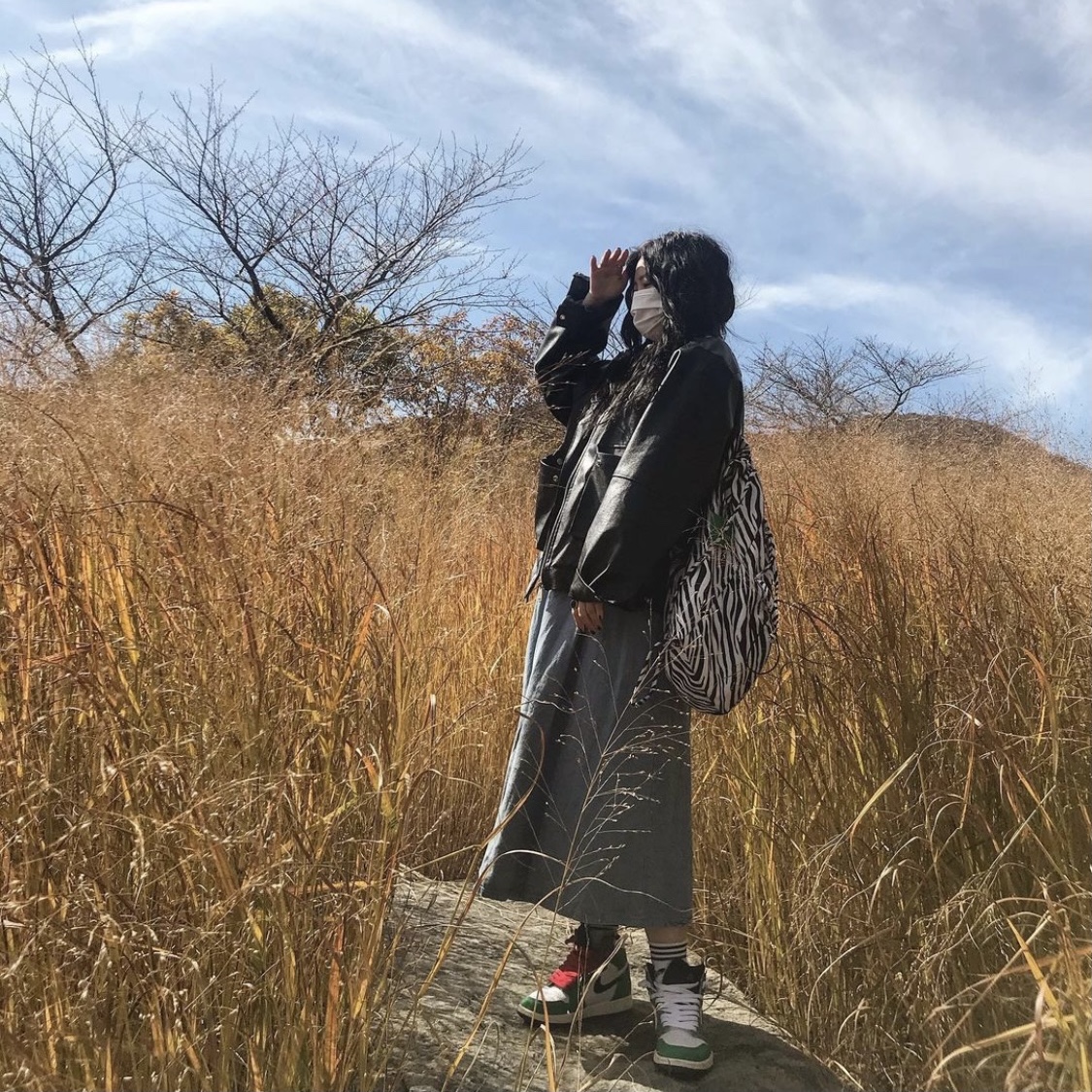 (W) Jordan 1 Retro High OG Lucky Green 착용 스타일 - 1