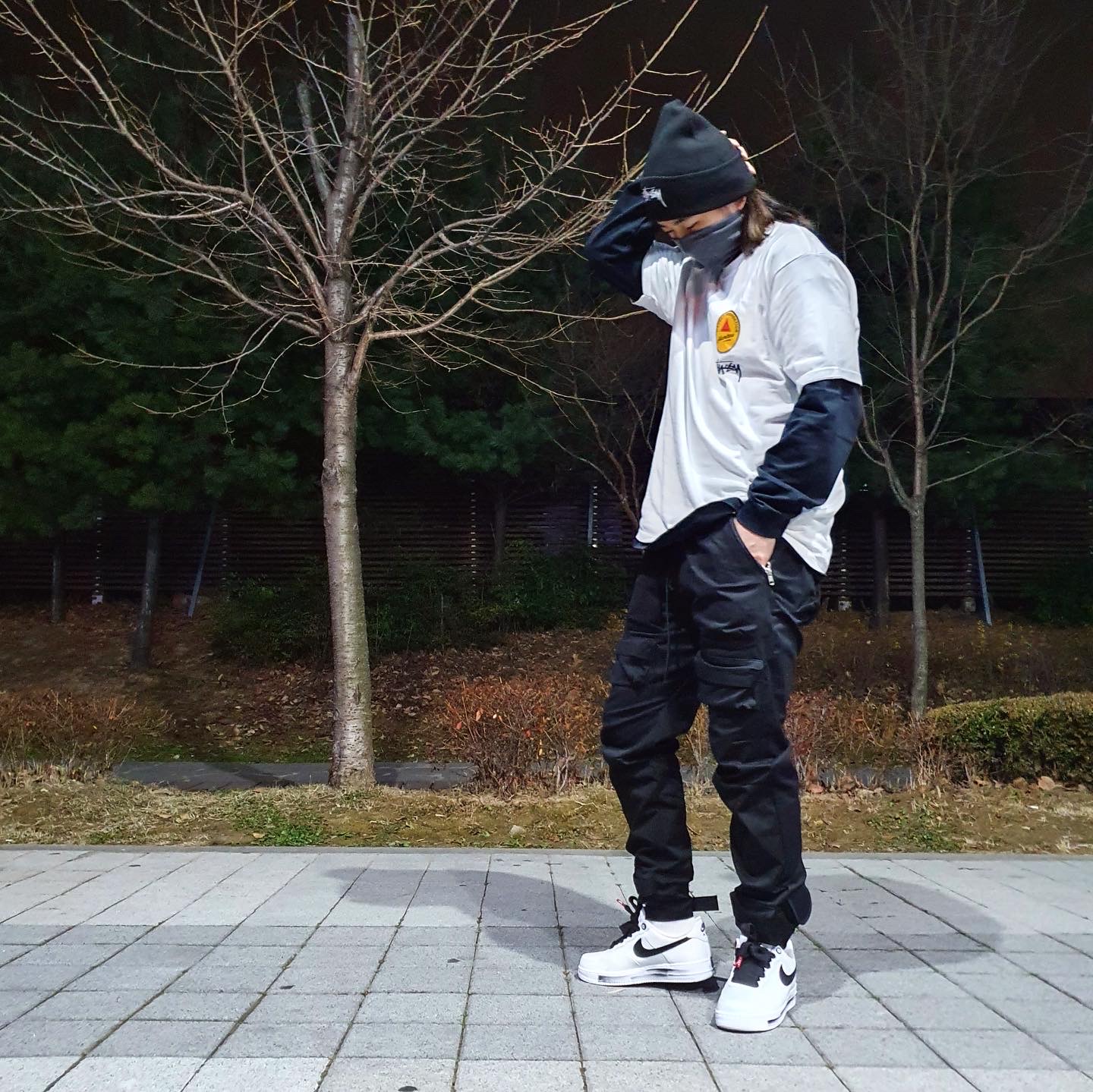 Nike x Stussy Cuff Beanie Black, Stussy x Martine Rose 40 WT T-Shirt 착용 스타일 - 2