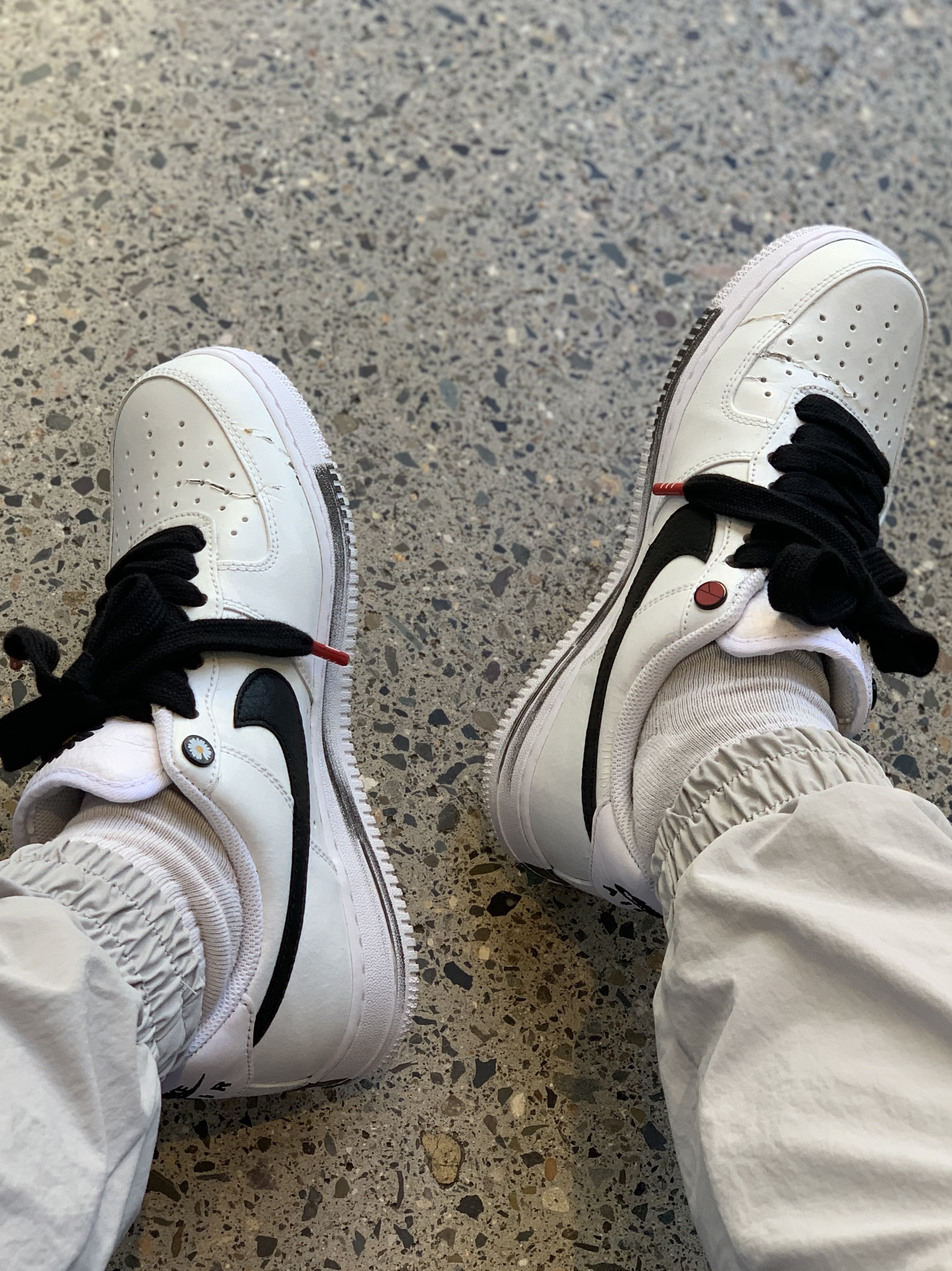 Nike x Peaceminusone Air Force 1 Low Para-Noise 2.0 착용 스타일 - 3