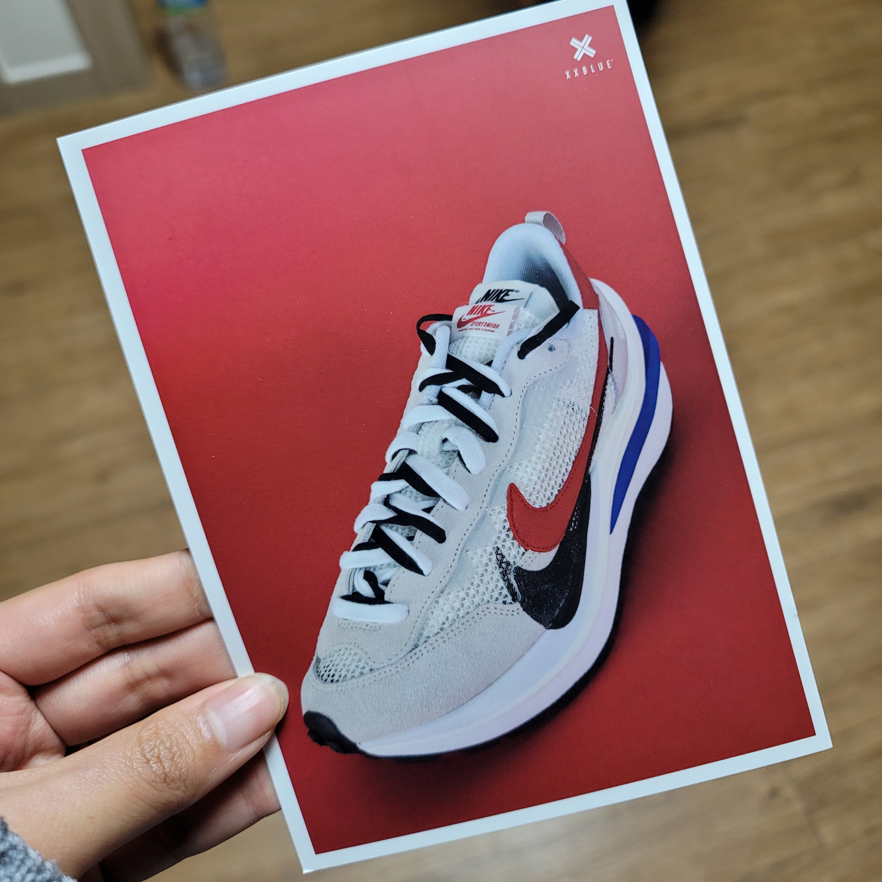 Nike x Sacai VaporWaffle Royal Fuchsia 착용 스타일