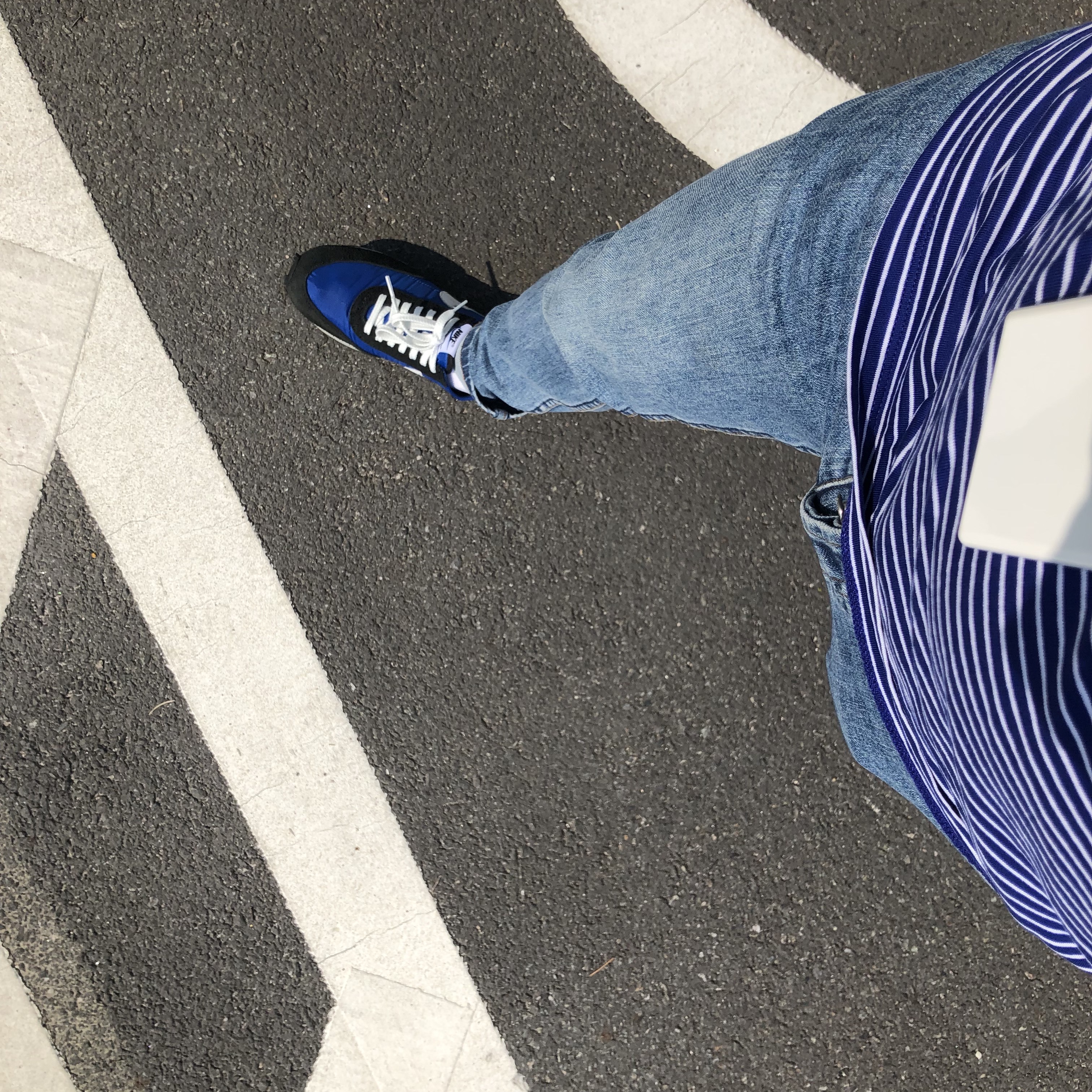 Nike x Undercover Daybreak Blue Jay 착용 스타일