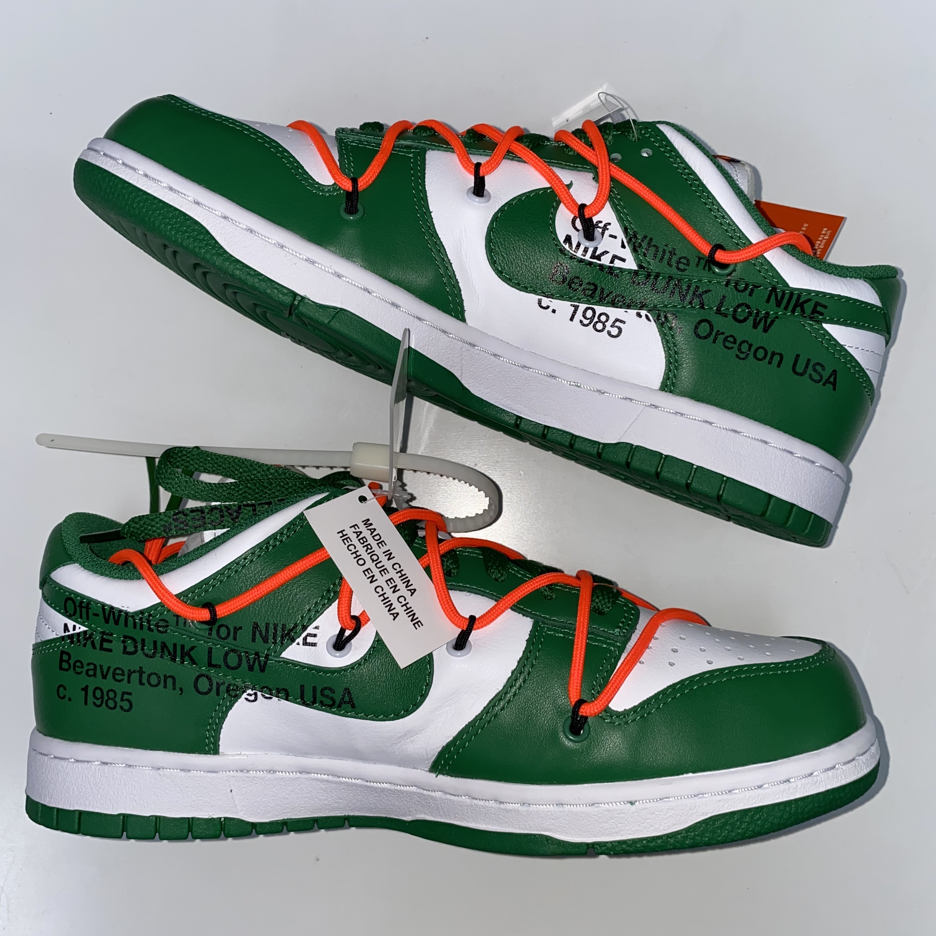 Nike x Off-White Dunk Low Pine Green 착용 스타일 - 5