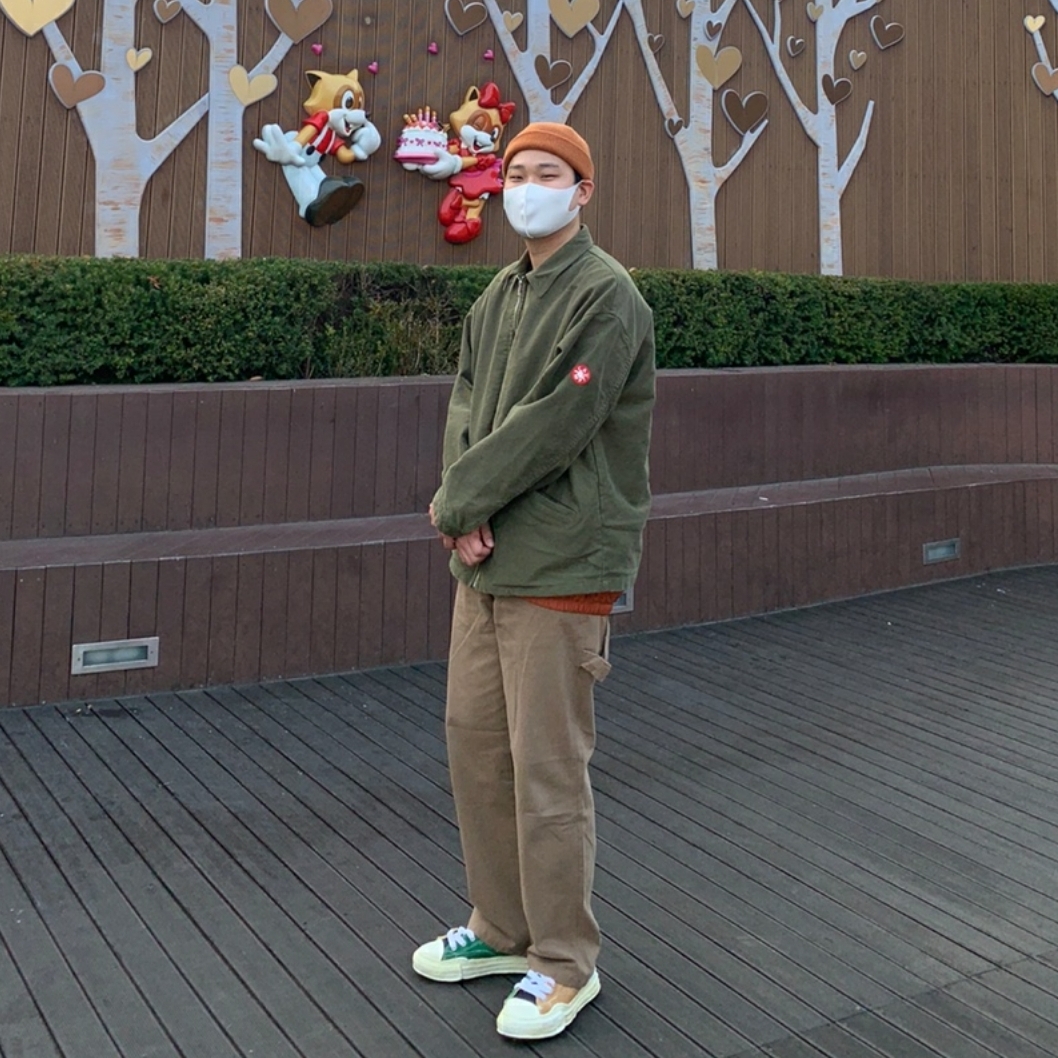 Maison Mihara Yasuhiro OG Sole Over Dyed Lowcut Sneakers Yellow 착용 스타일
