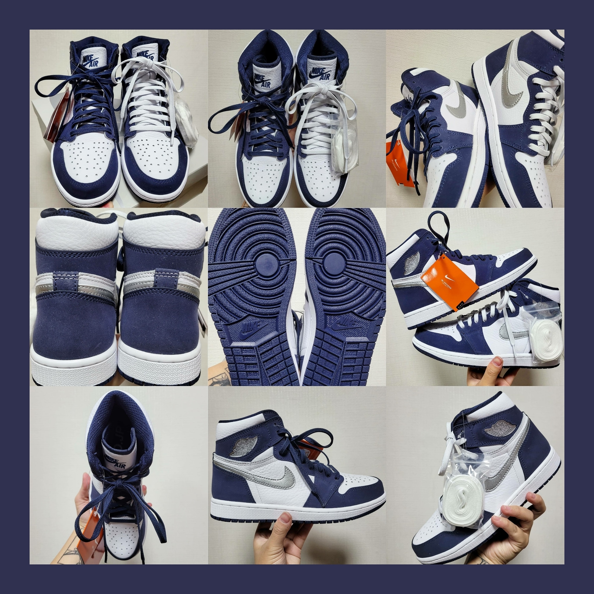 Jordan 1 Retro High OG CO.JP Midnight Navy 착용 스타일