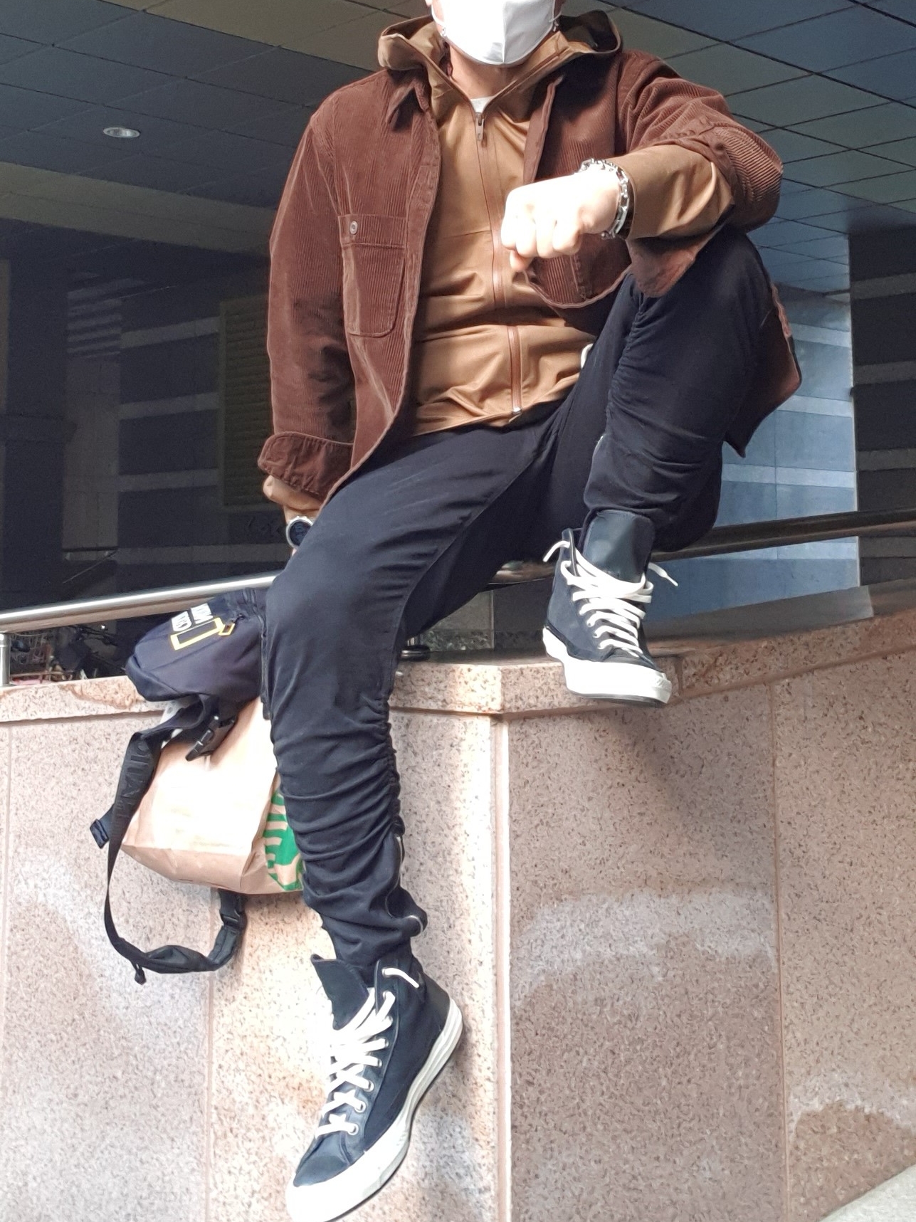 Converse x Haven Gore-Tex Chuck 70 High Black 착용 스타일