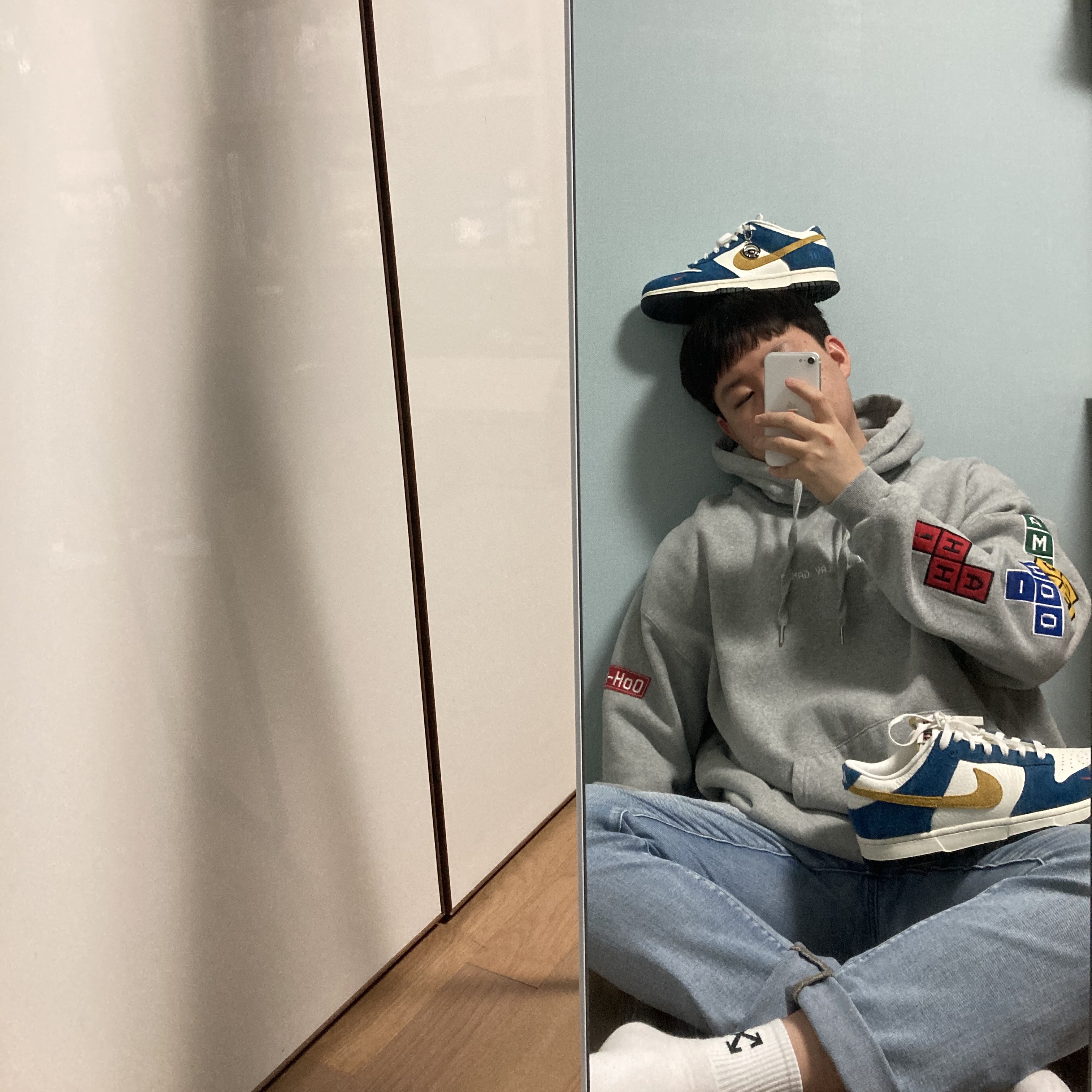 Nike x Kasina Dunk Low 80's Bus 착용 스타일