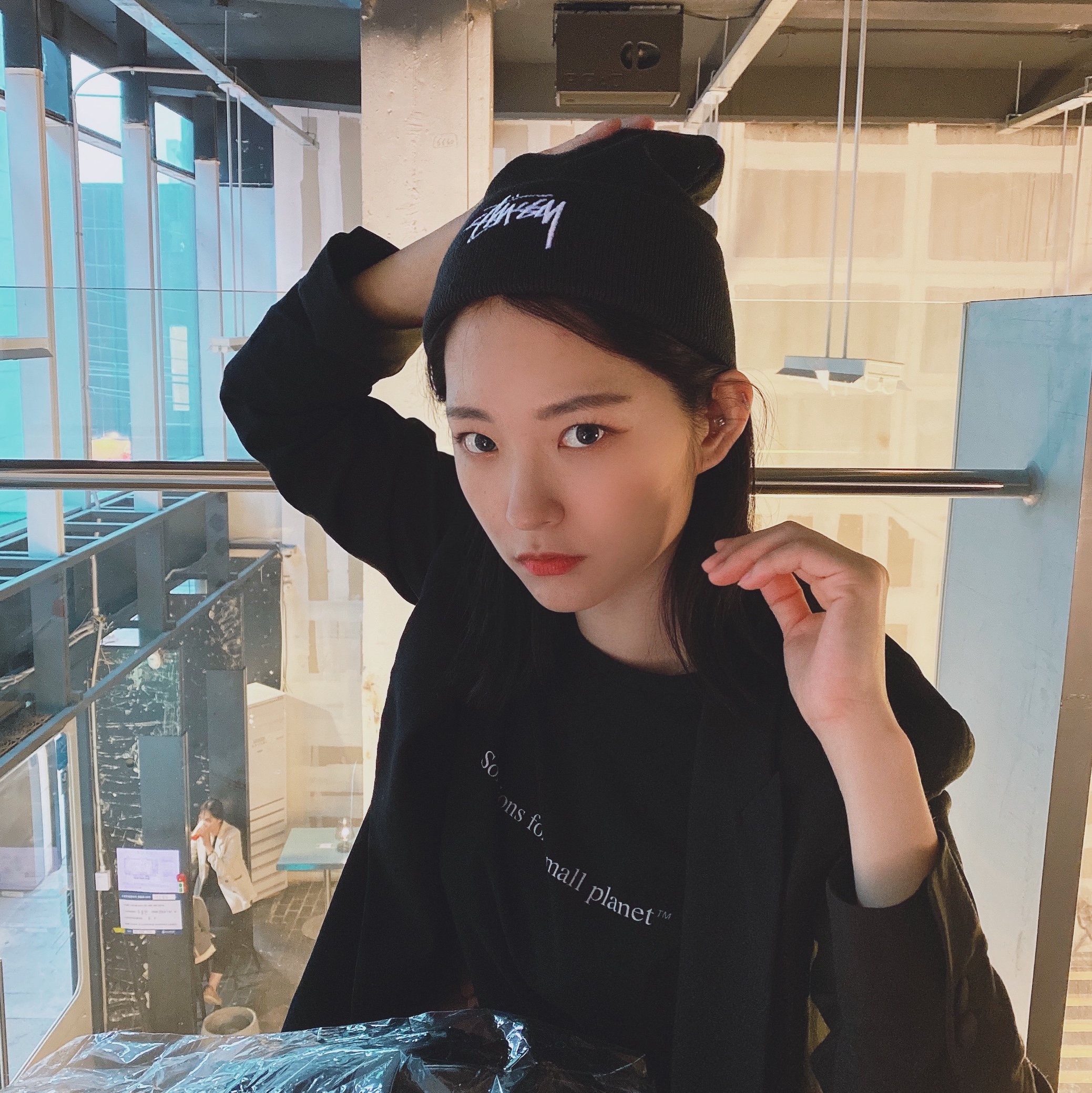 Nike x Stussy Cuff Beanie 착용 스타일 - 1