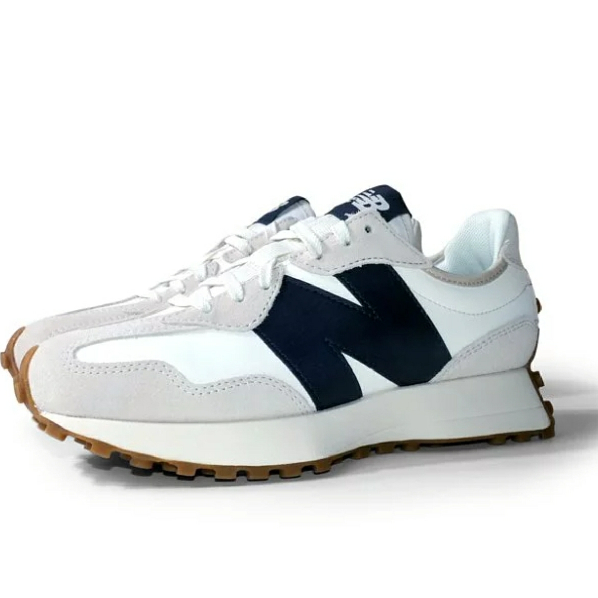 (W) New Balance 327 Beige Gum 착용 스타일