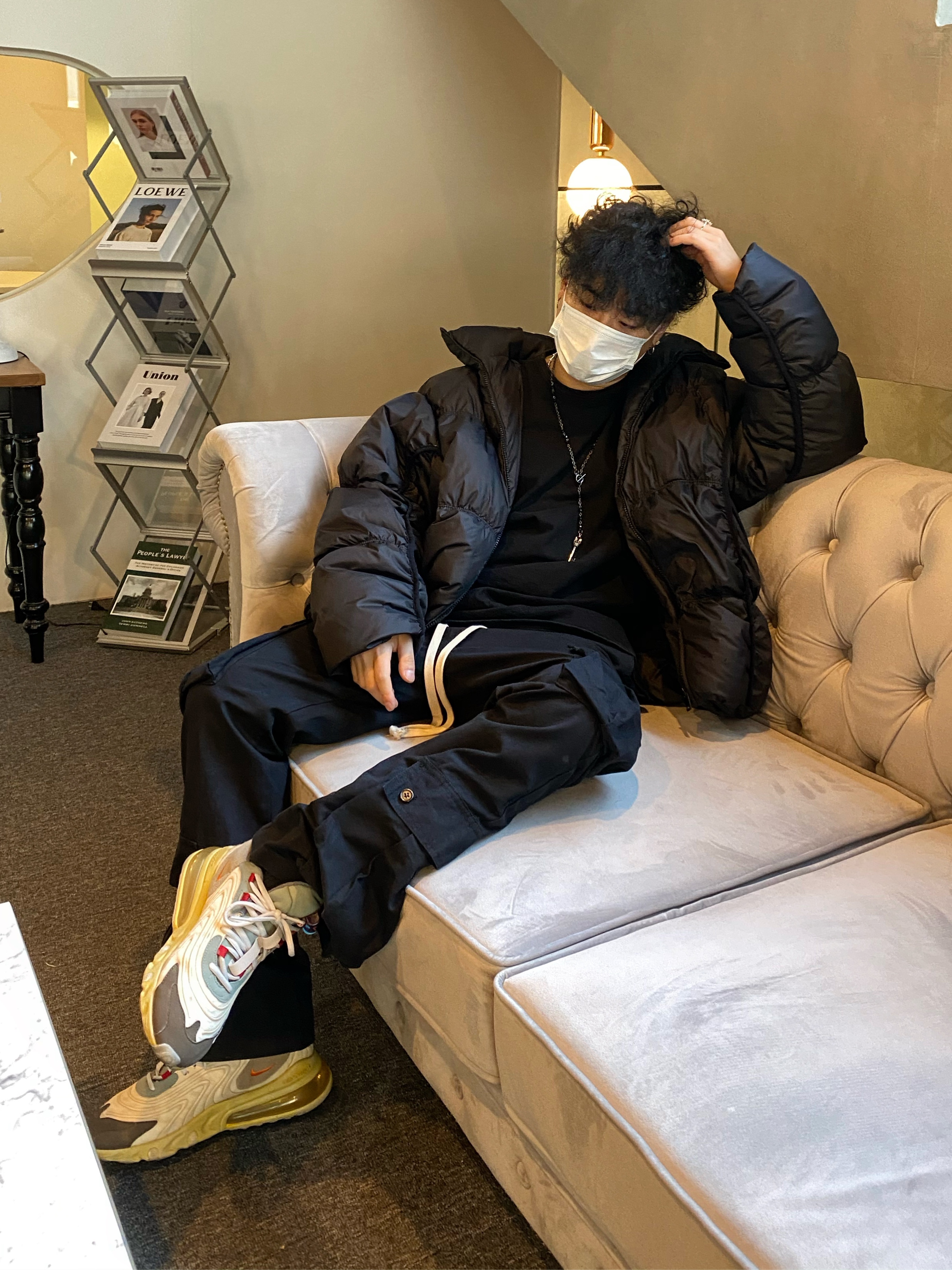 Nike x Travis Scott Air Max 270 React Cactus Trails 착용 스타일