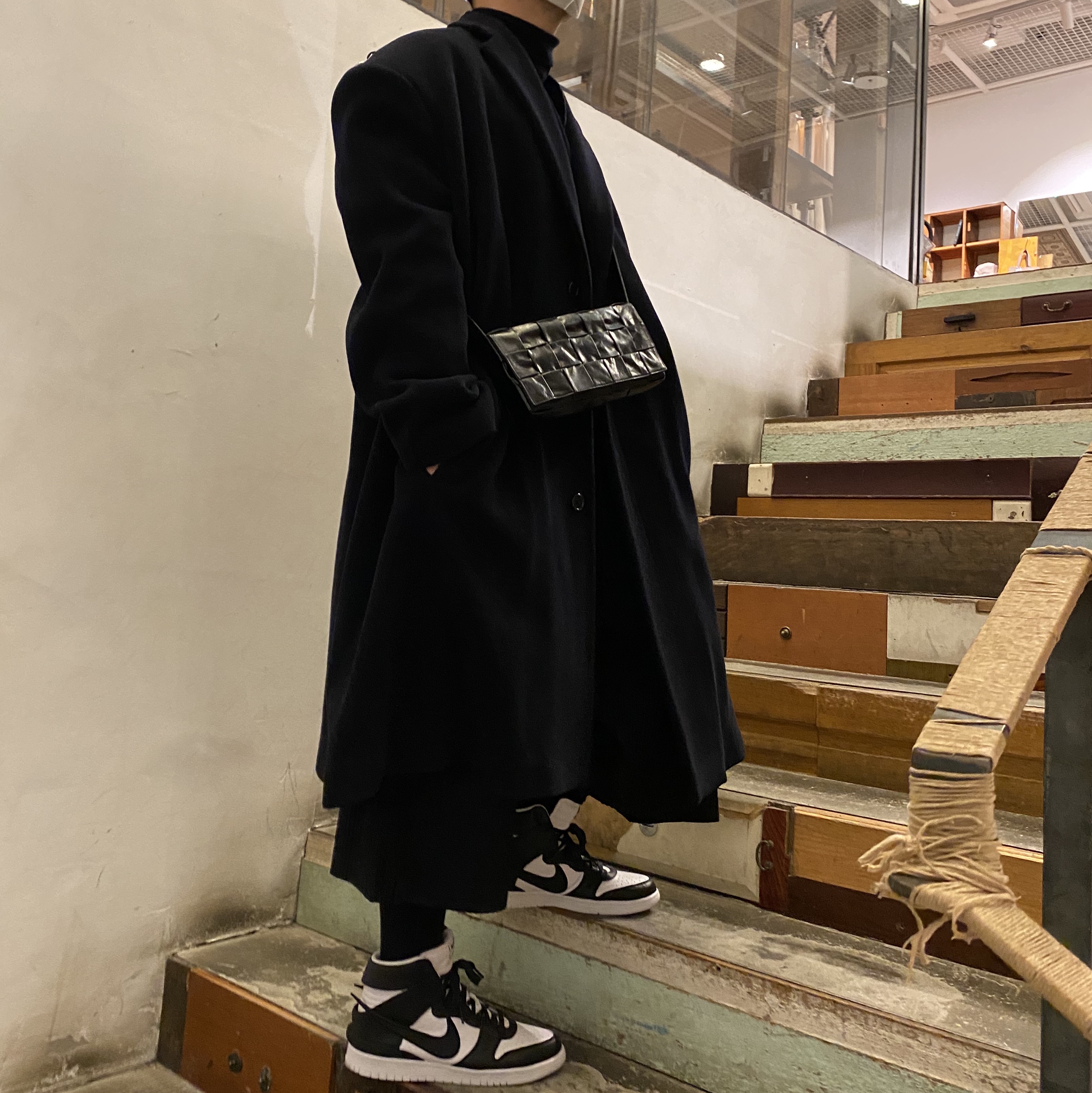 Nike x Ambush Dunk High Black 착용 스타일 - 5