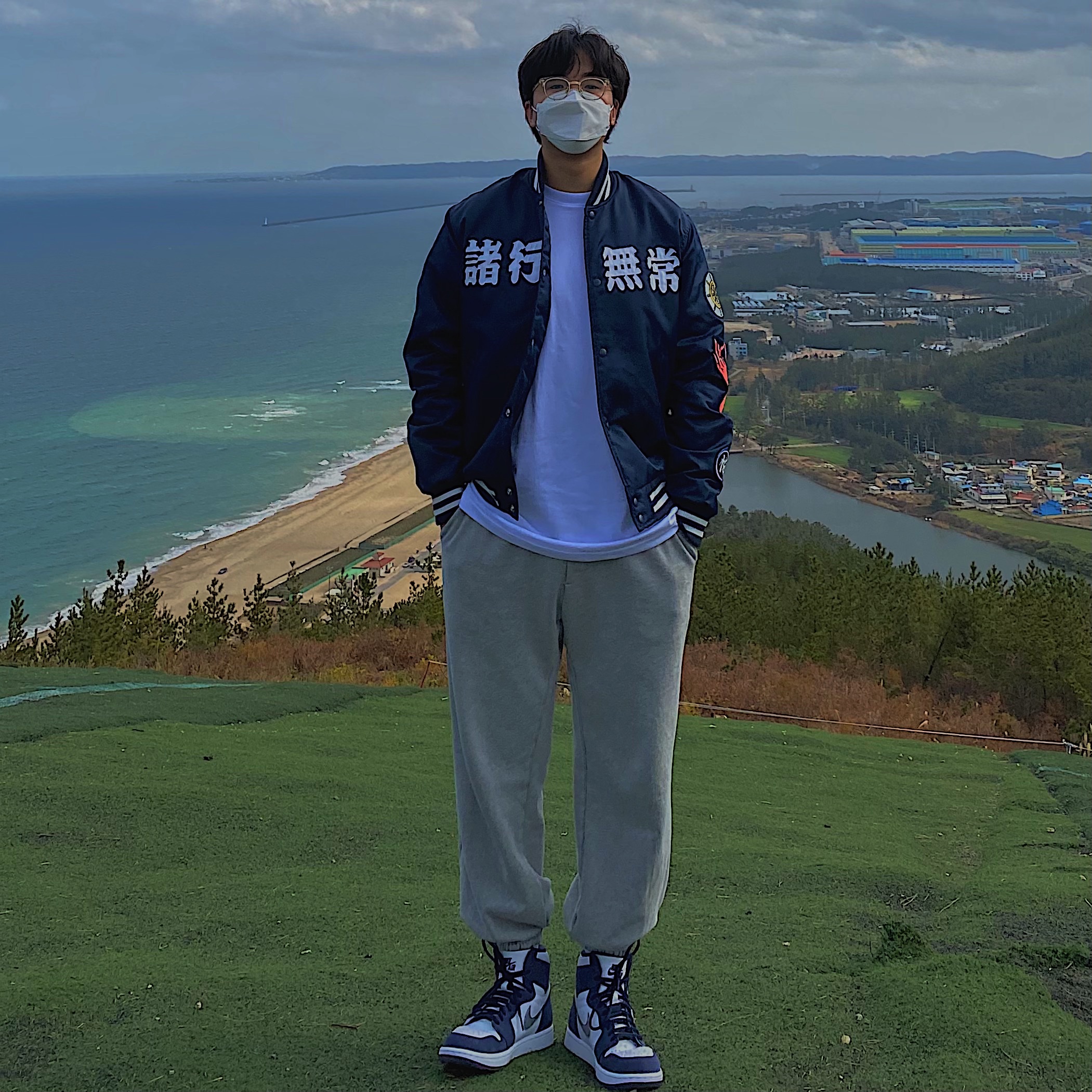 Jordan 1 Retro High OG CO.JP Midnight Navy 착용 스타일