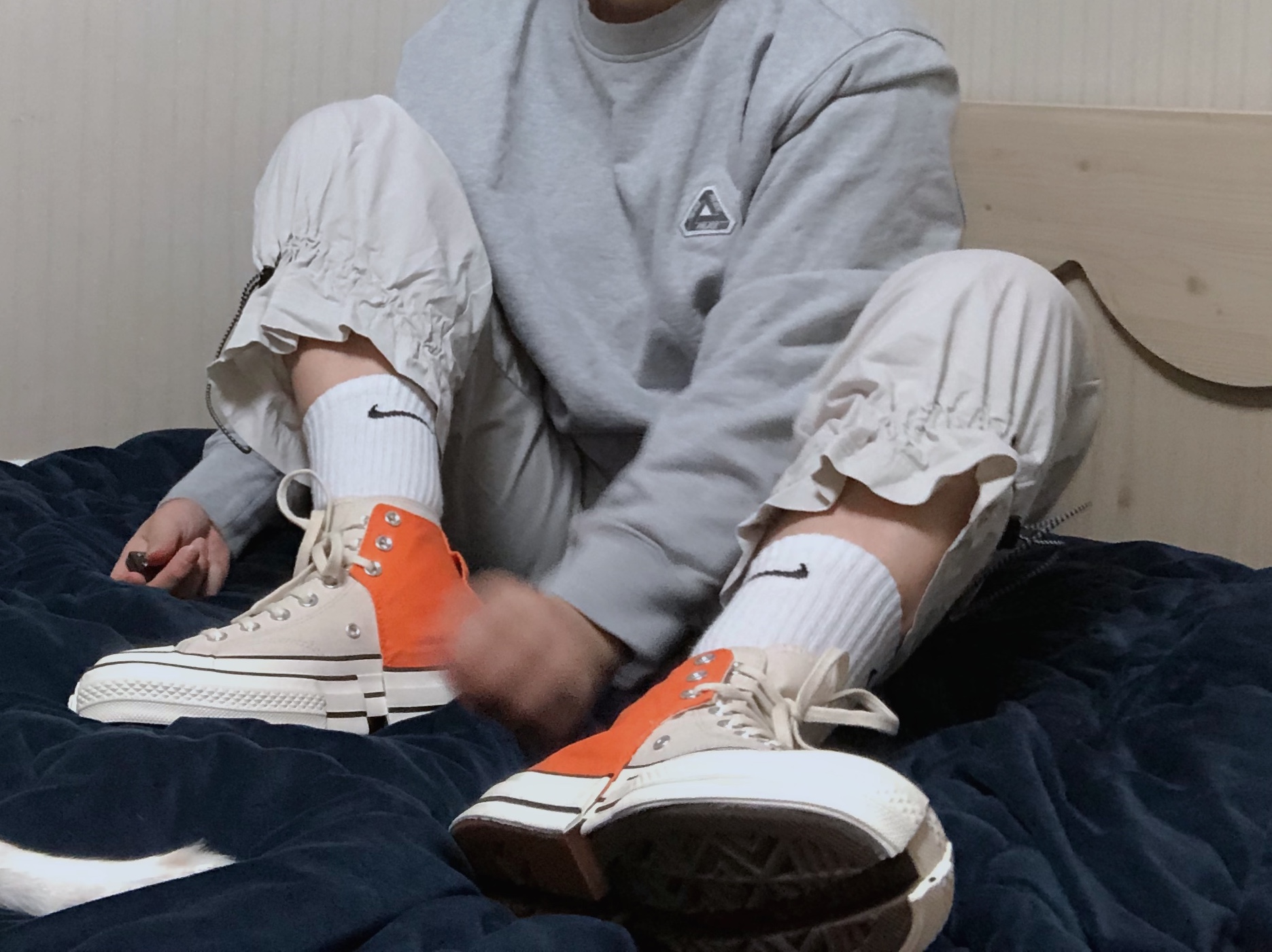 Converse x Feng Chen Wang Chuck 70 2-in-1 Persimmon Orange 착용 스타일 - 3