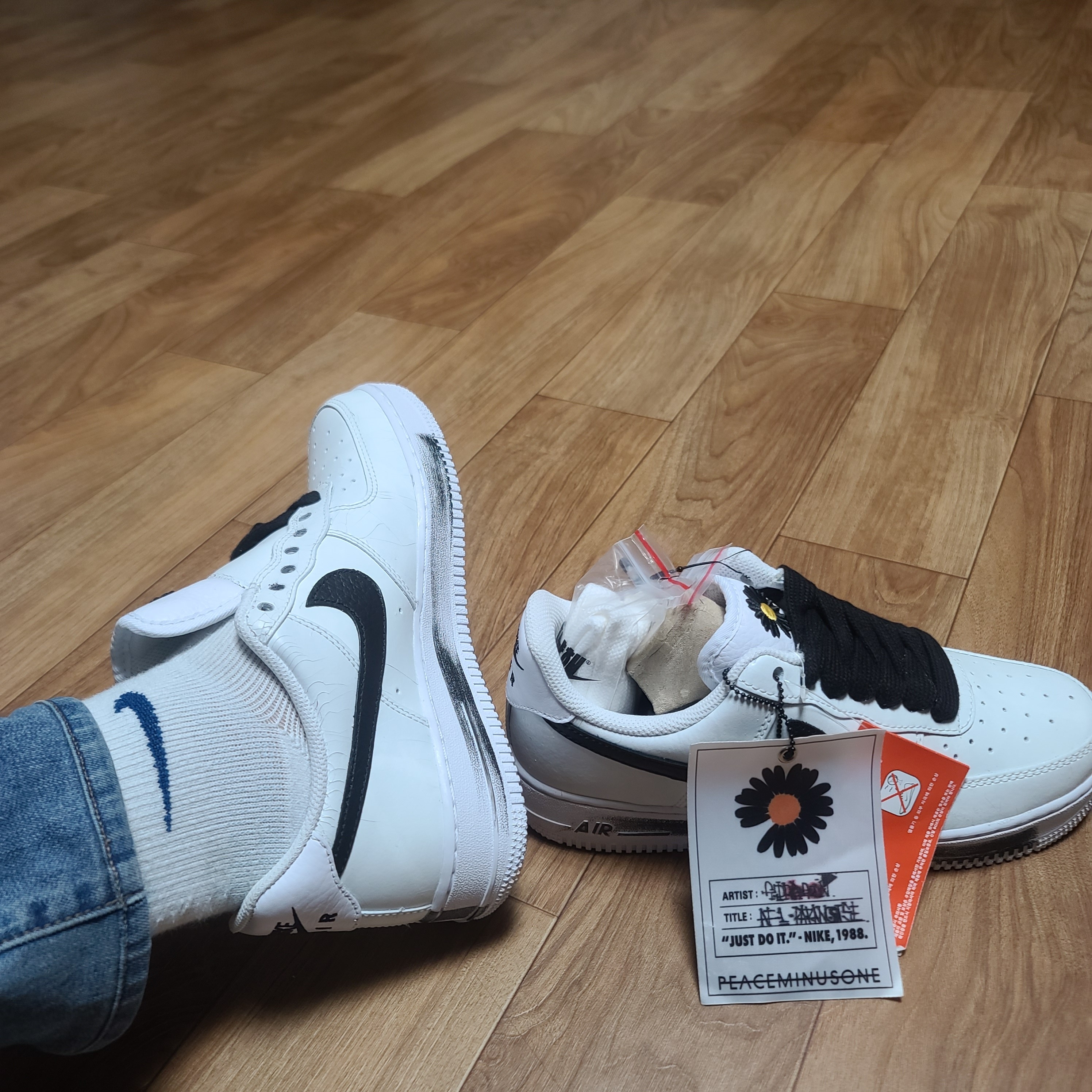 Nike x Peaceminusone Air Force 1 Low Para-Noise 2.0, Nike x Kasina Dunk Low 80's Bus 착용 스타일 - 1