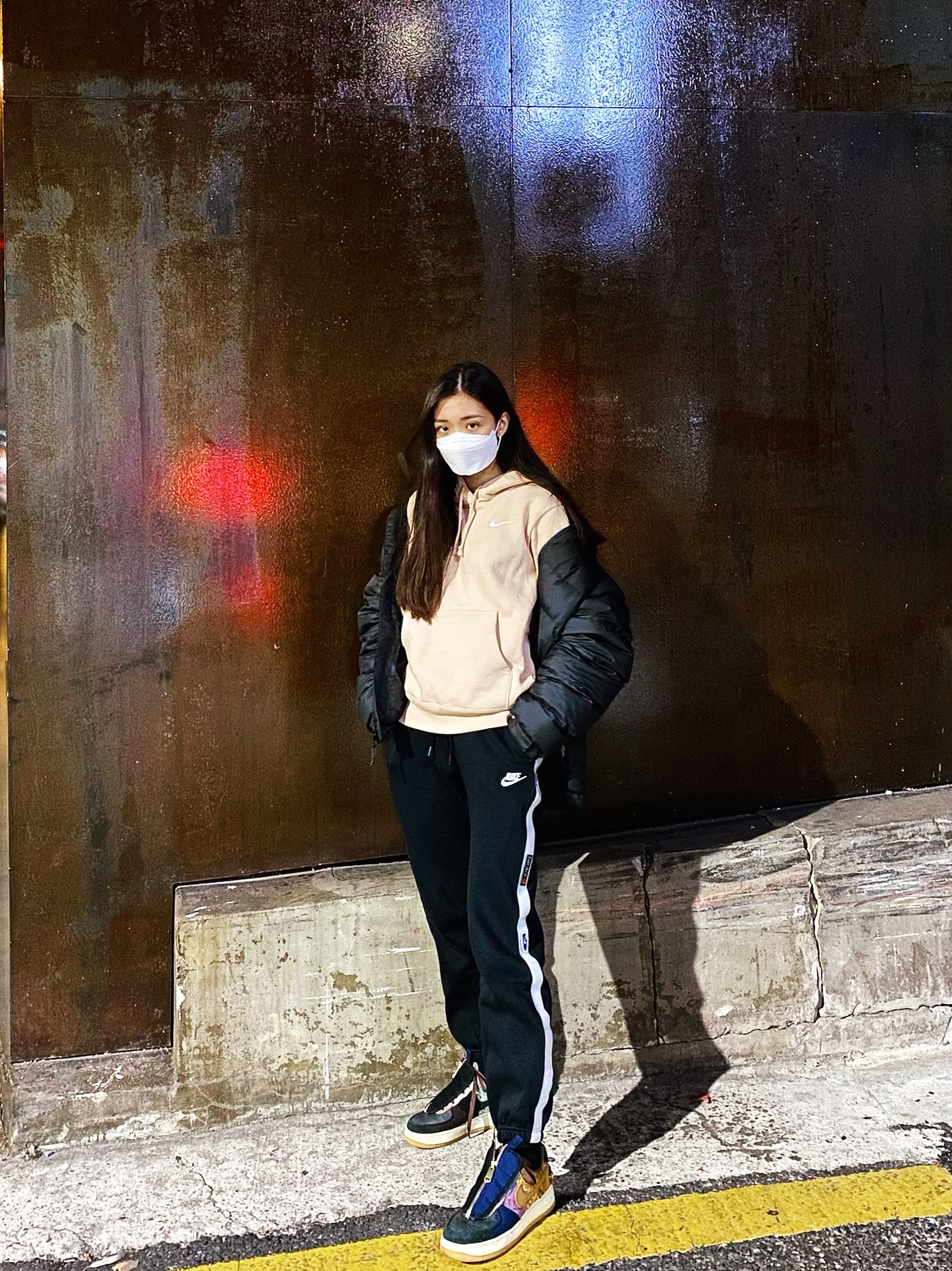 Nike x Travis Scott Air Force 1 Low Cactus Jack 착용 스타일