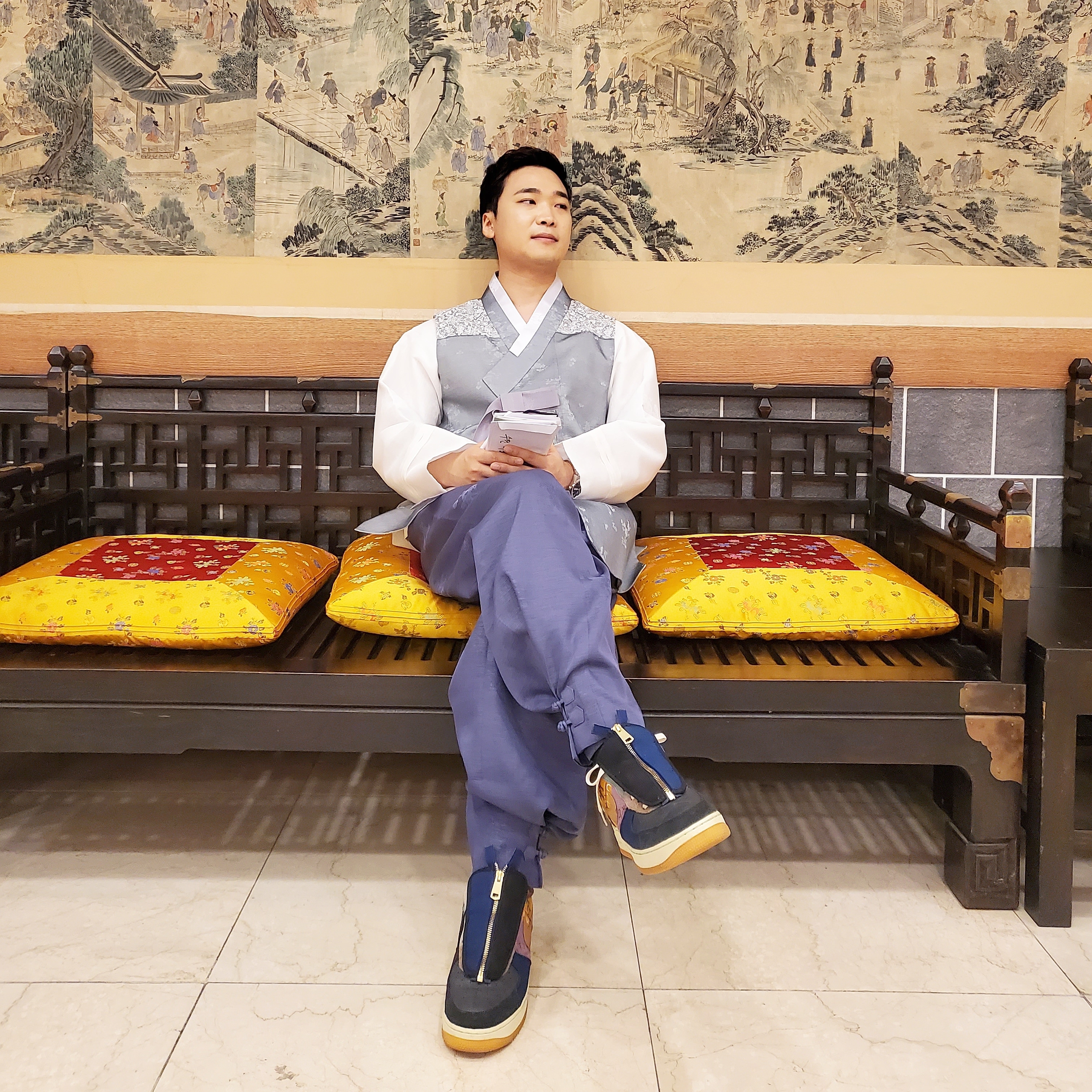 Nike x Travis Scott Air Force 1 Low Cactus Jack 착용 스타일