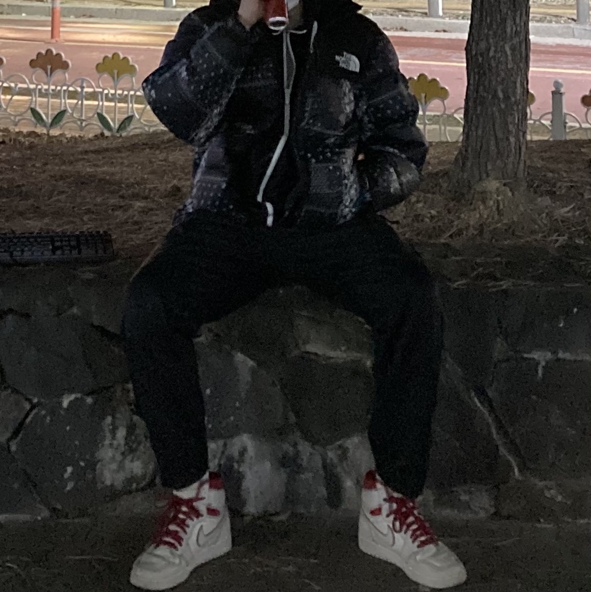 Jordan 1 Retro High Phantom Gym Red 착용 스타일