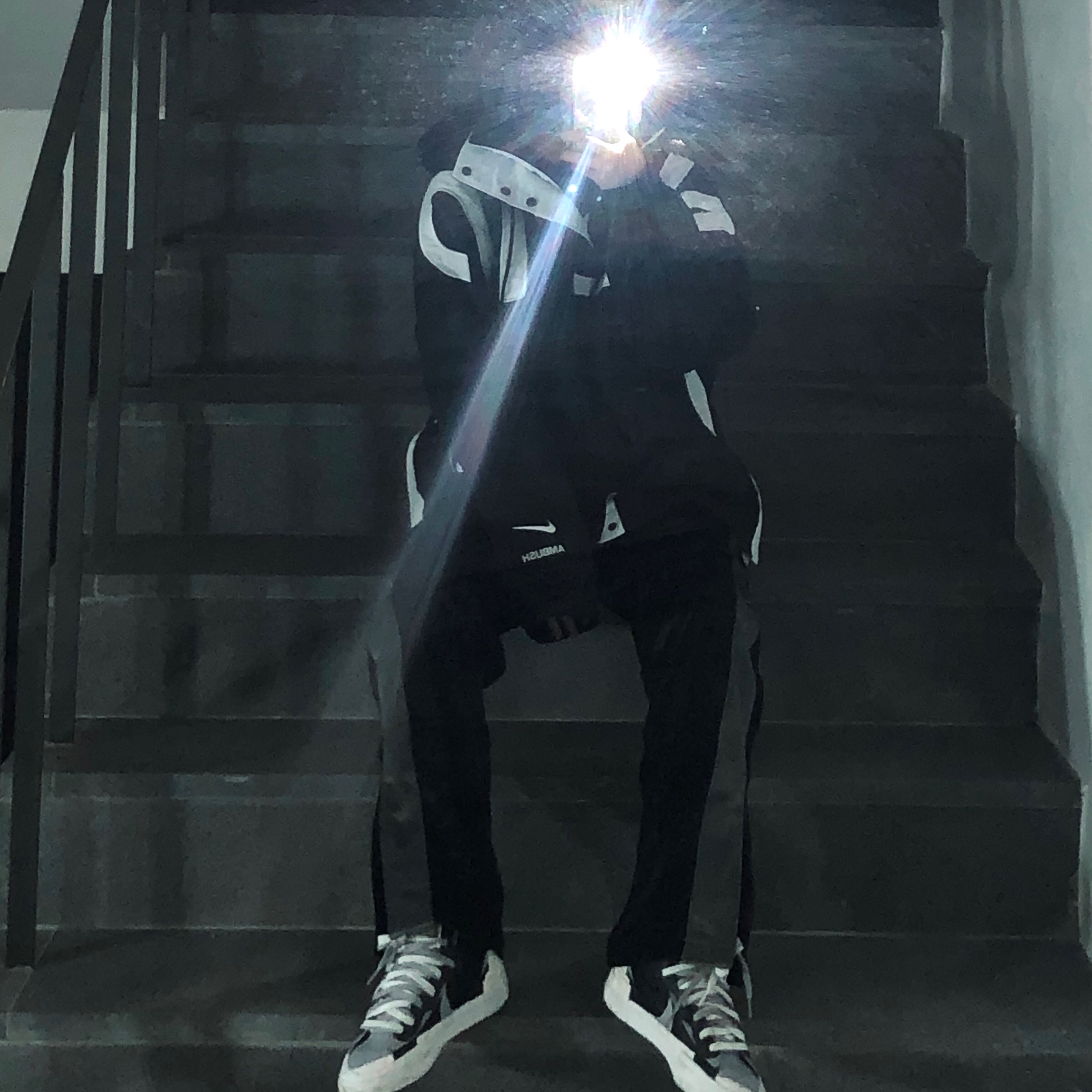 (W) Nike x Ambush NBA Collection Nets Jacket - Asia, Nike x Sacai Blazer Mid Black Grey 착용 스타일