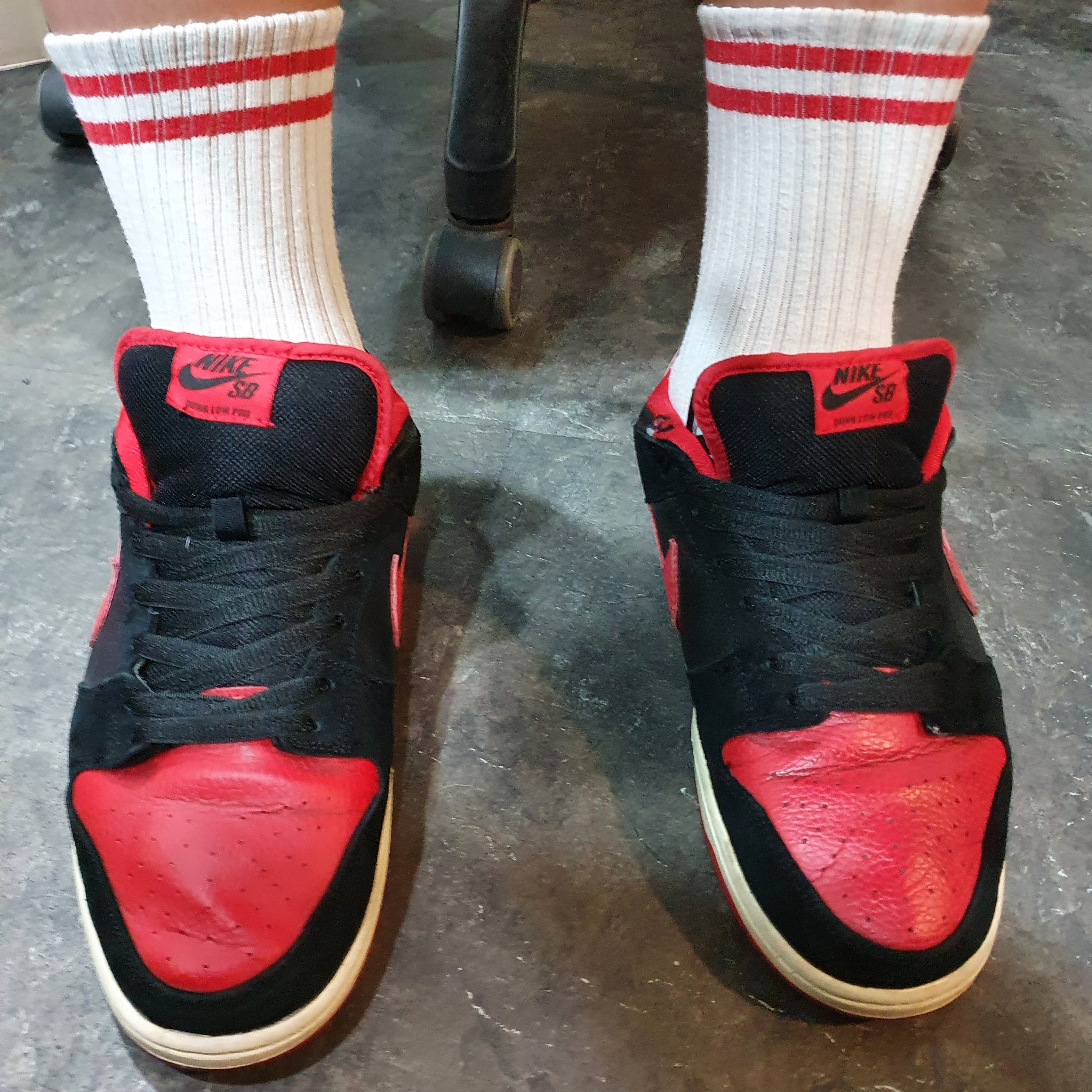 Nike SB Dunk Low Pro Bred 착용 스타일