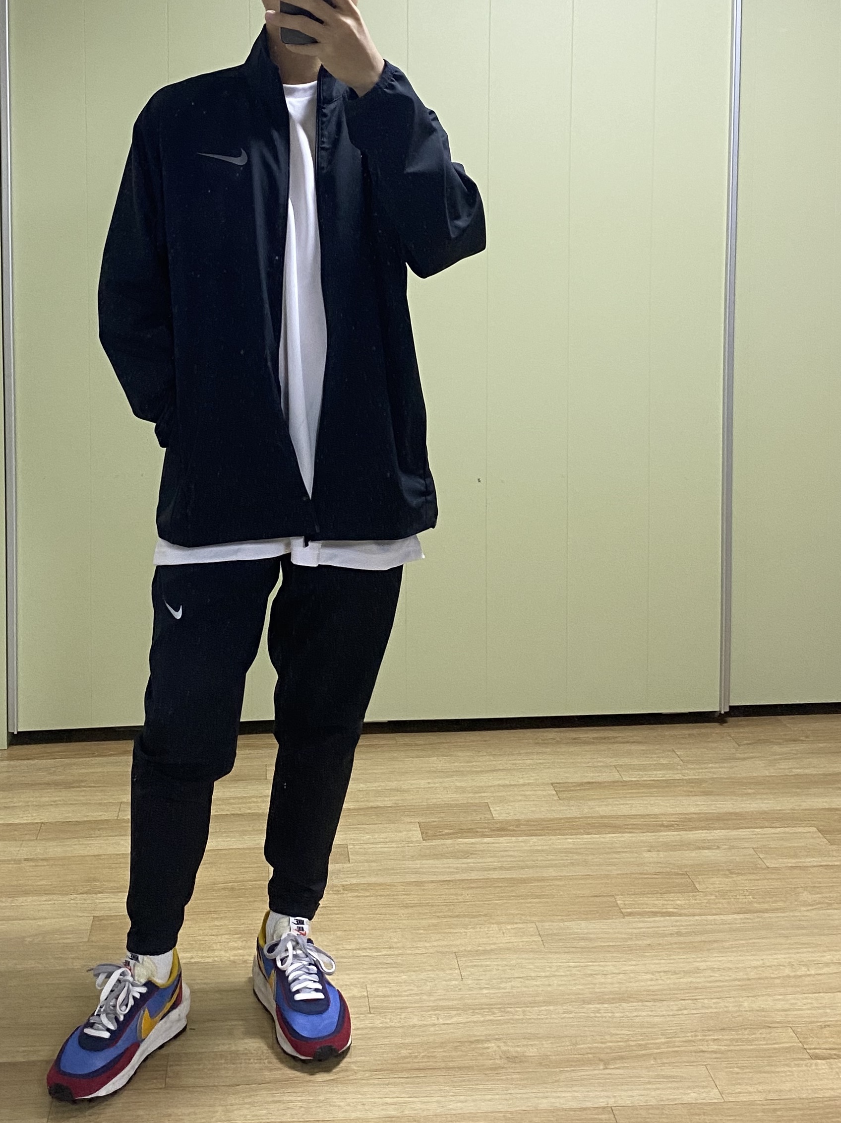 Nike x Sacai LDWaffle Blue Multi 착용 스타일