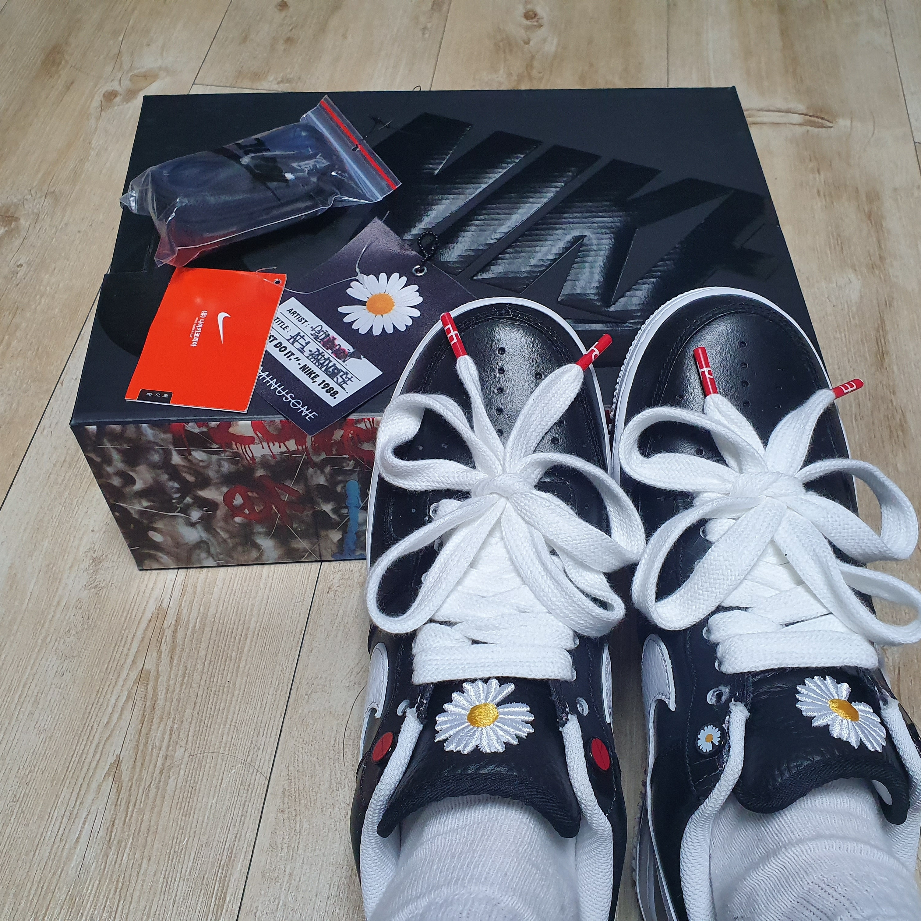 Nike x Peaceminusone Air Force 1 Low Para-Noise 착용 스타일 - 2