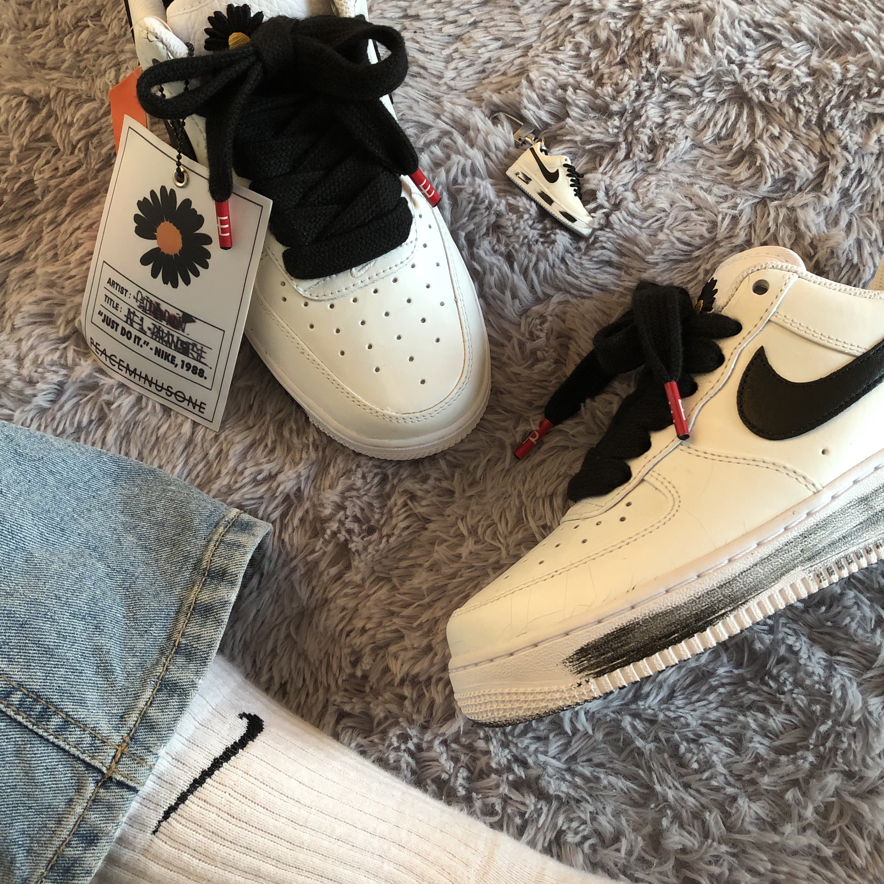 Nike x Peaceminusone Air Force 1 Low Para-Noise 2.0 착용 스타일