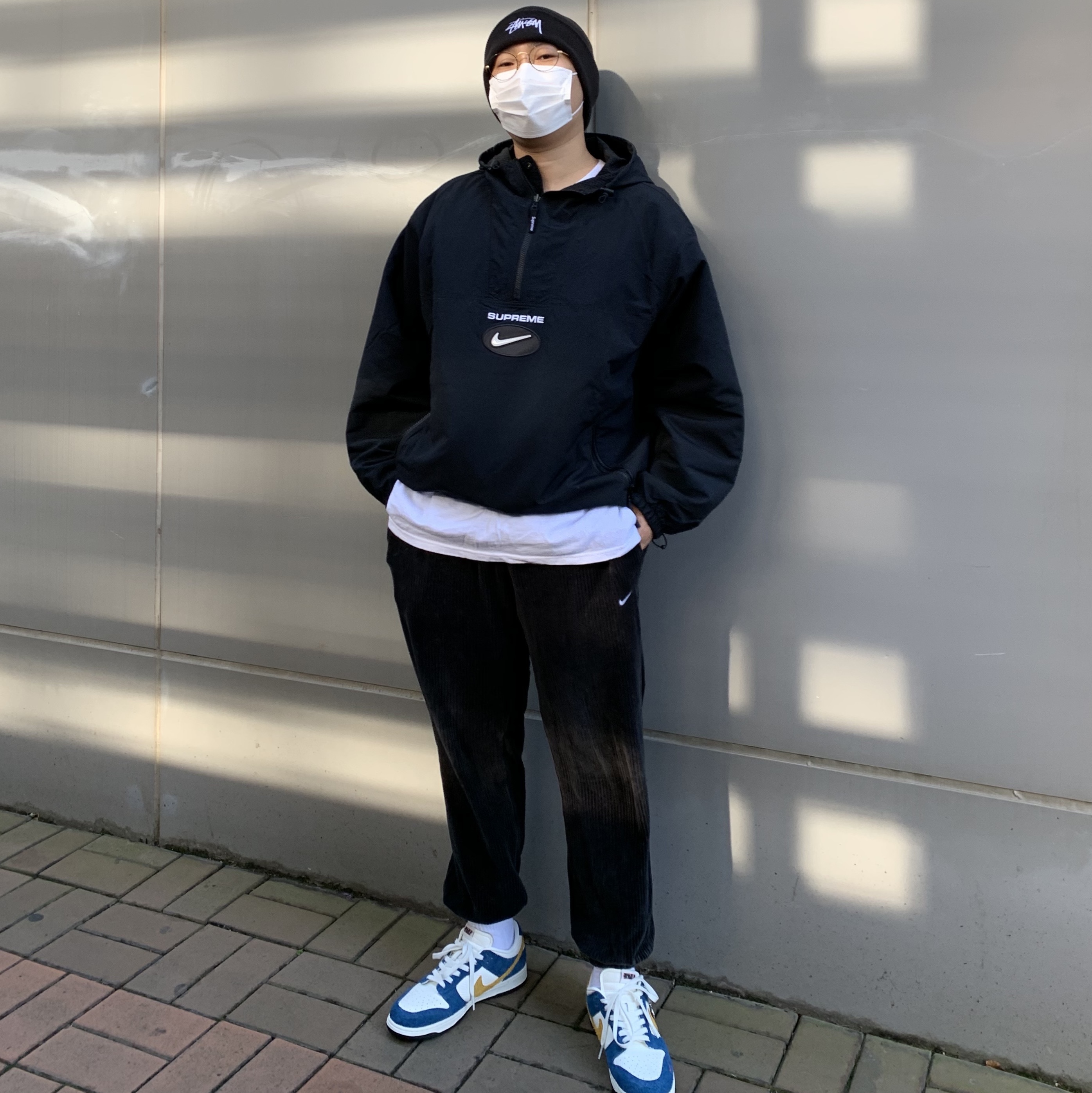 Supreme x Nike Jewel Reversible Ripstop Anorak Black - 20FW, Nike x Kasina Dunk Low 80's Bus 착용 스타일