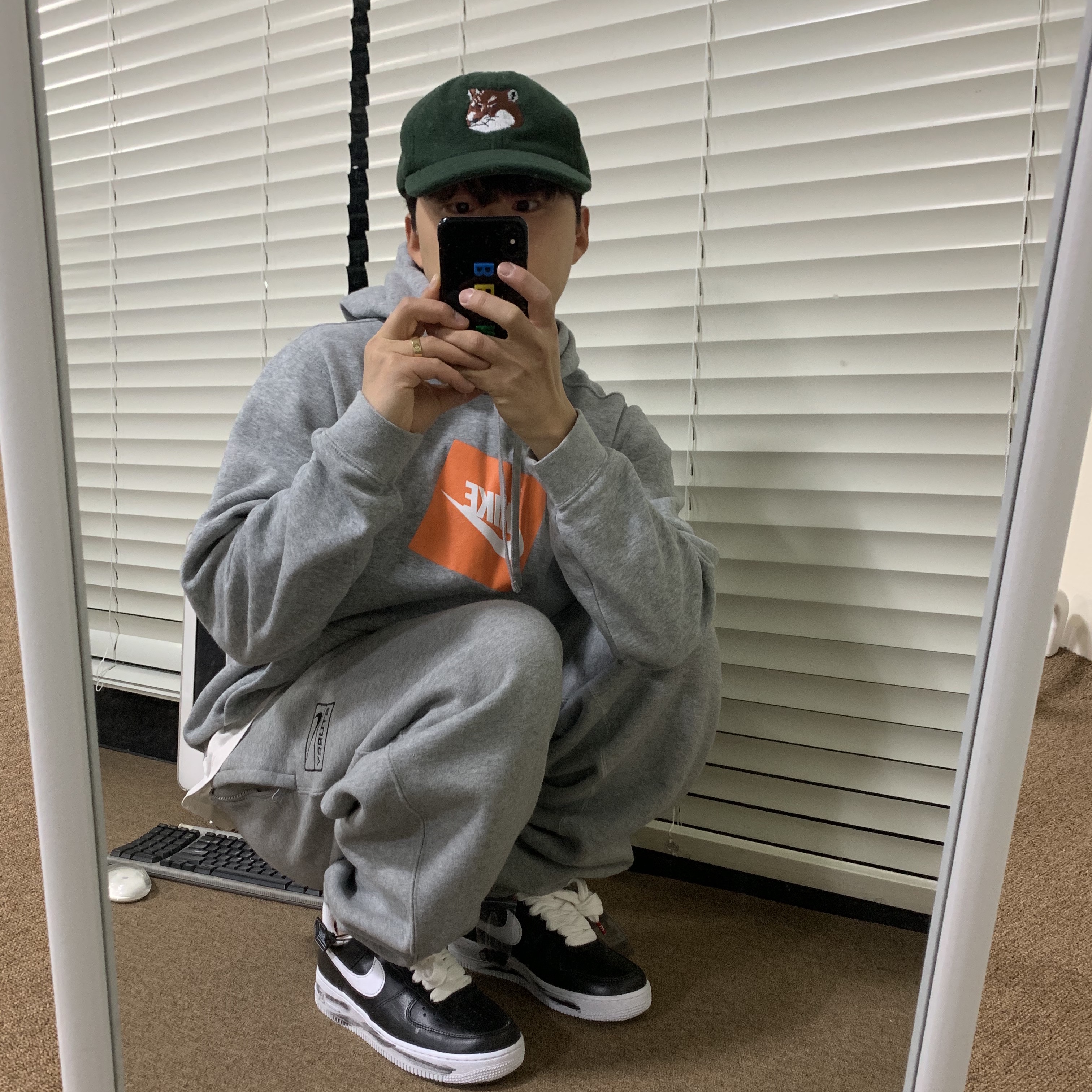 Nike x Peaceminusone Air Force 1 Low Para-Noise 착용 스타일
