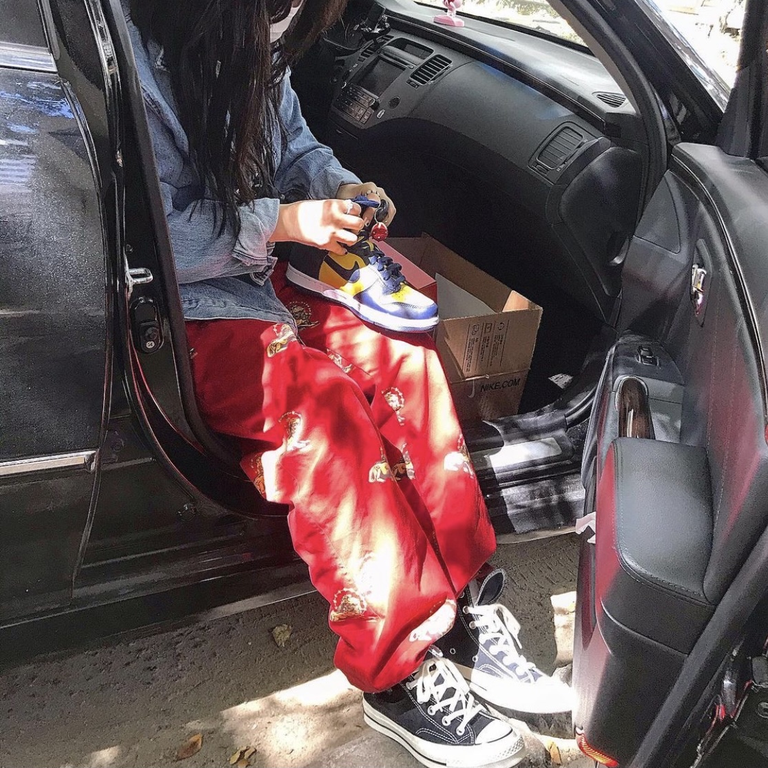 Nike Dunk High SP Maize & Blue 착용 스타일 - 2