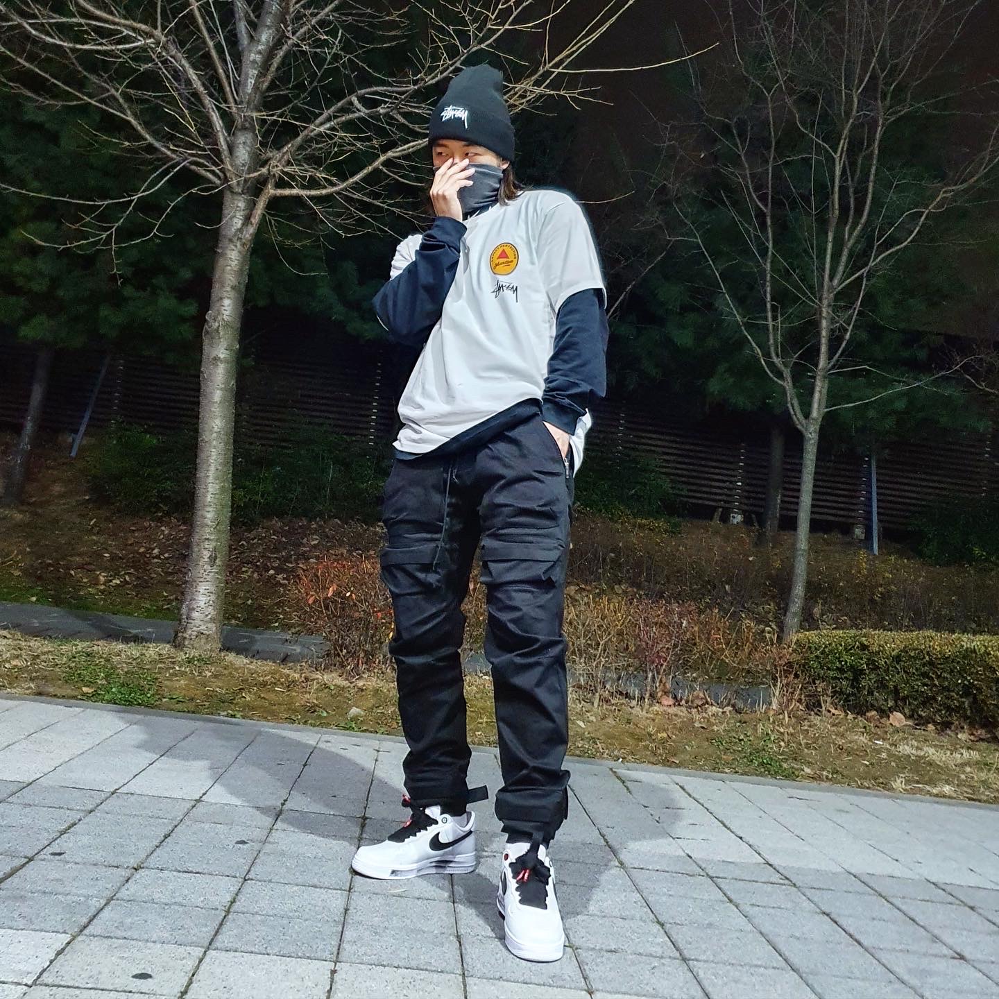 Nike x Stussy Cuff Beanie Black, Stussy x Martine Rose 40 WT T-Shirt 착용 스타일 - 1