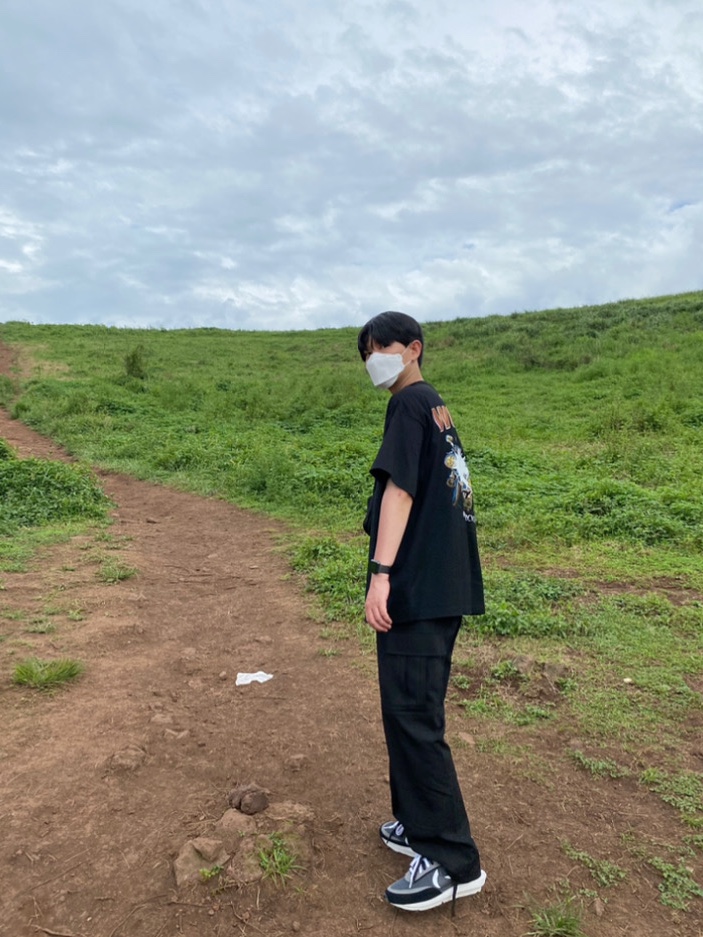 Nike x Sacai LDWaffle Black 착용 스타일