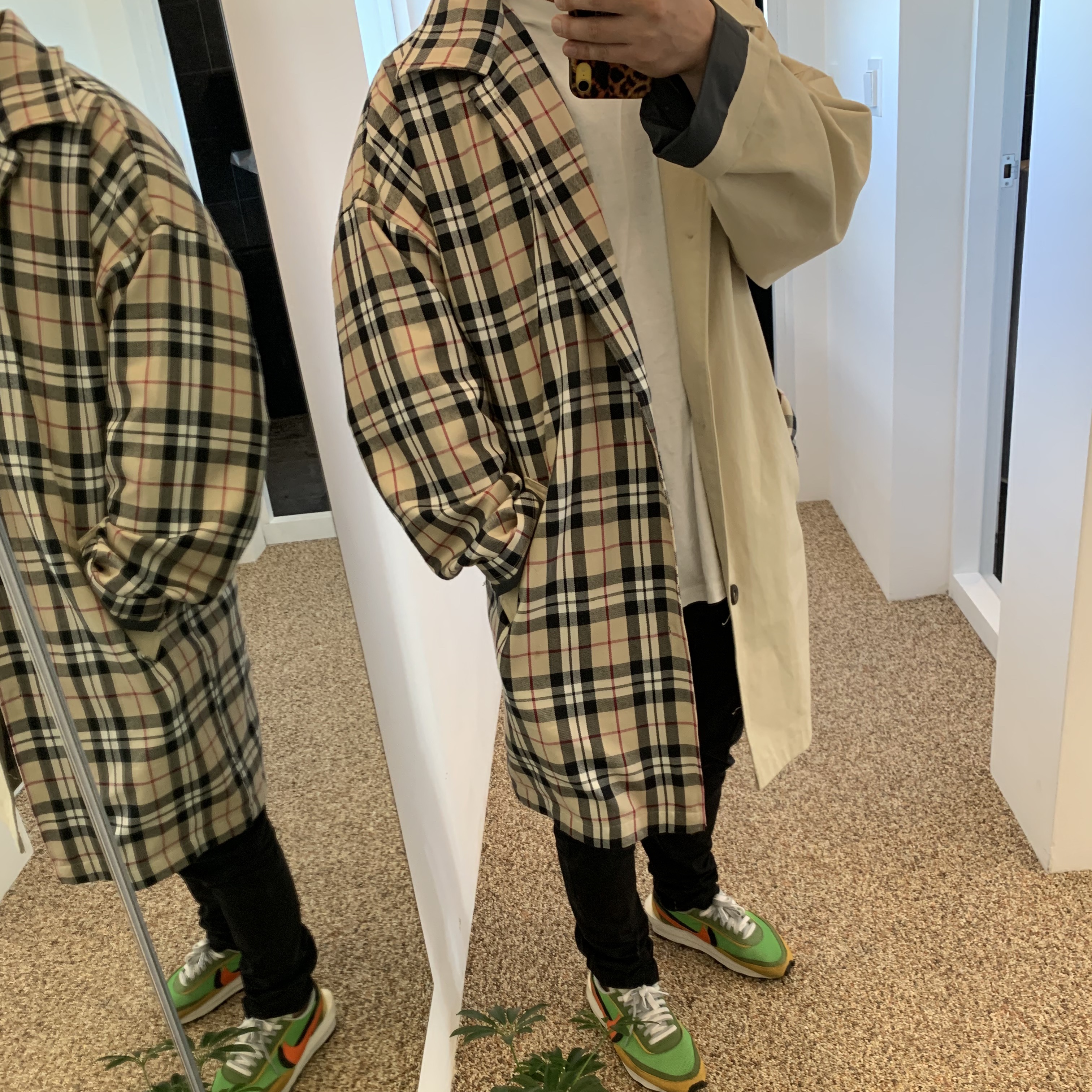 Nike x Sacai LDWaffle Green Multi 착용 스타일