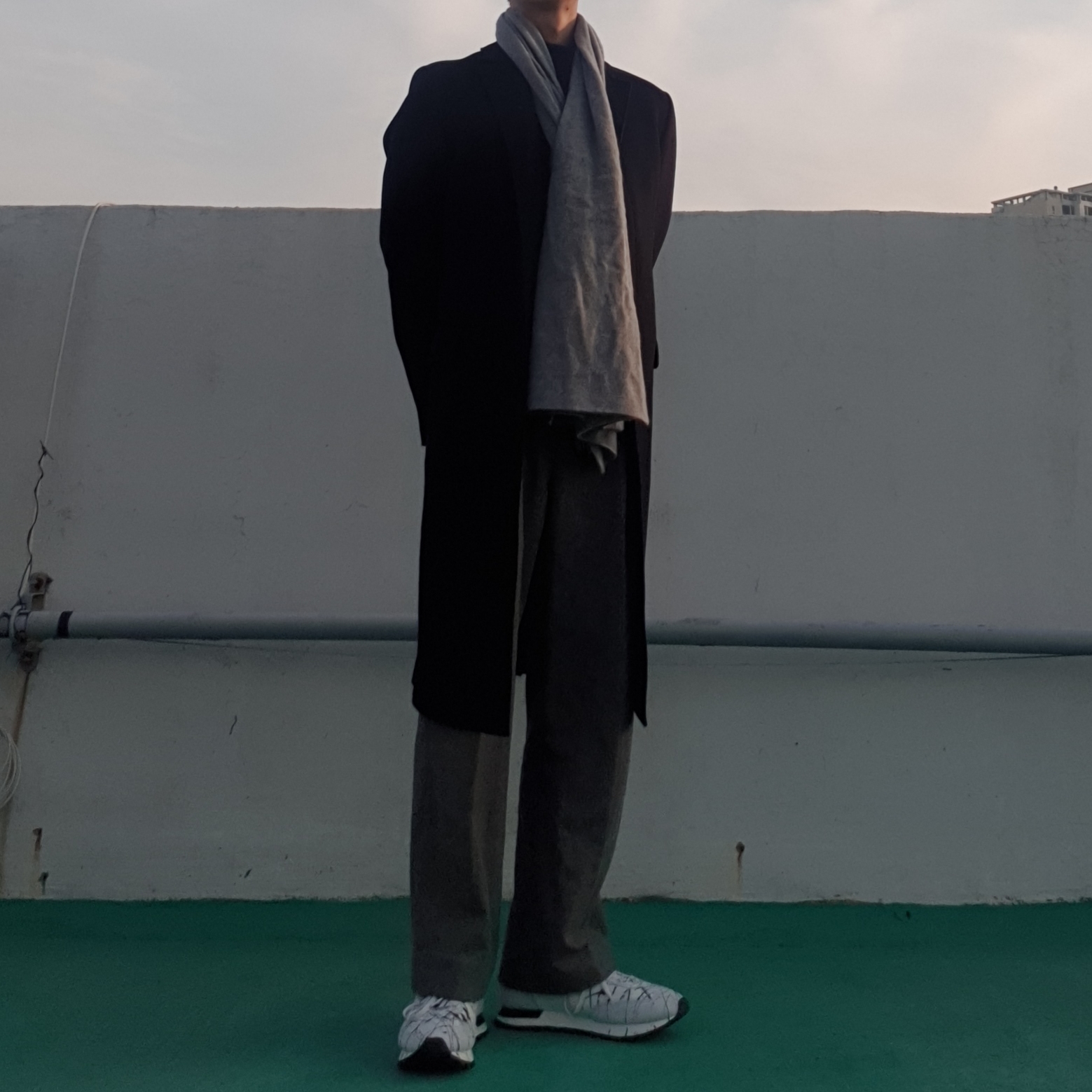 Maison Margiela Replica Paint Runners White 착용 스타일