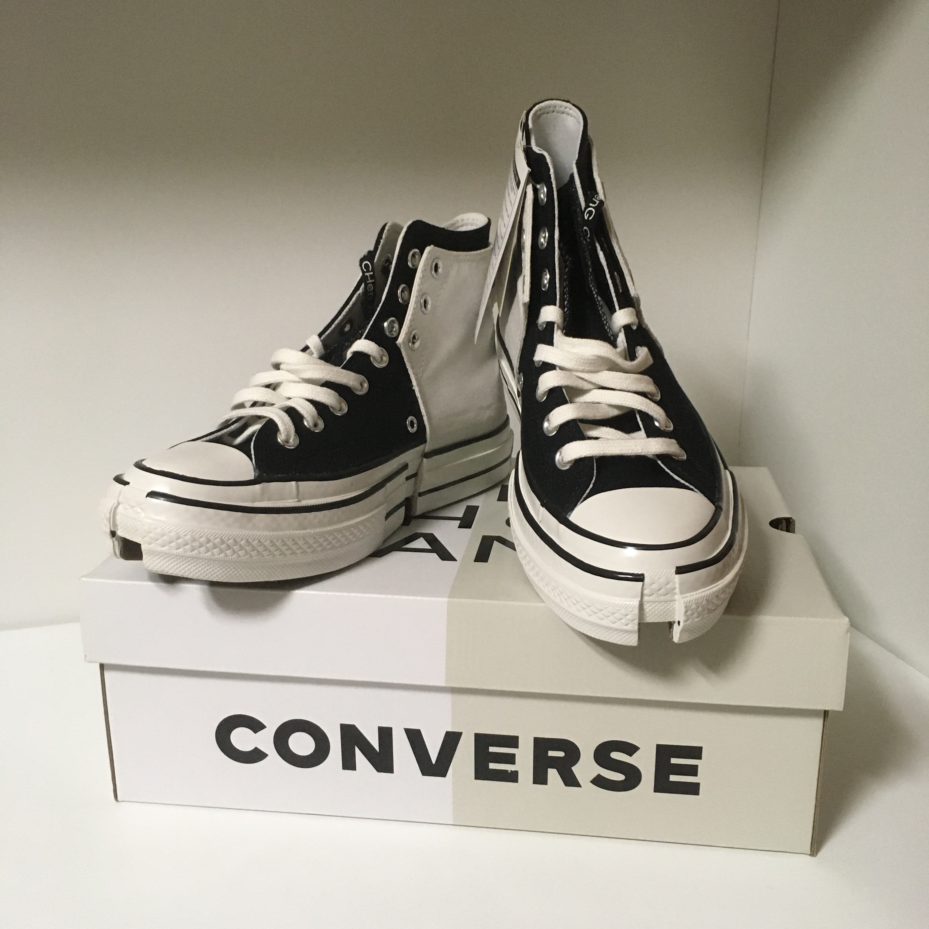 Converse x Feng Chen Wang Chuck 70 2-in-1 Natural Ivory Black 착용 스타일