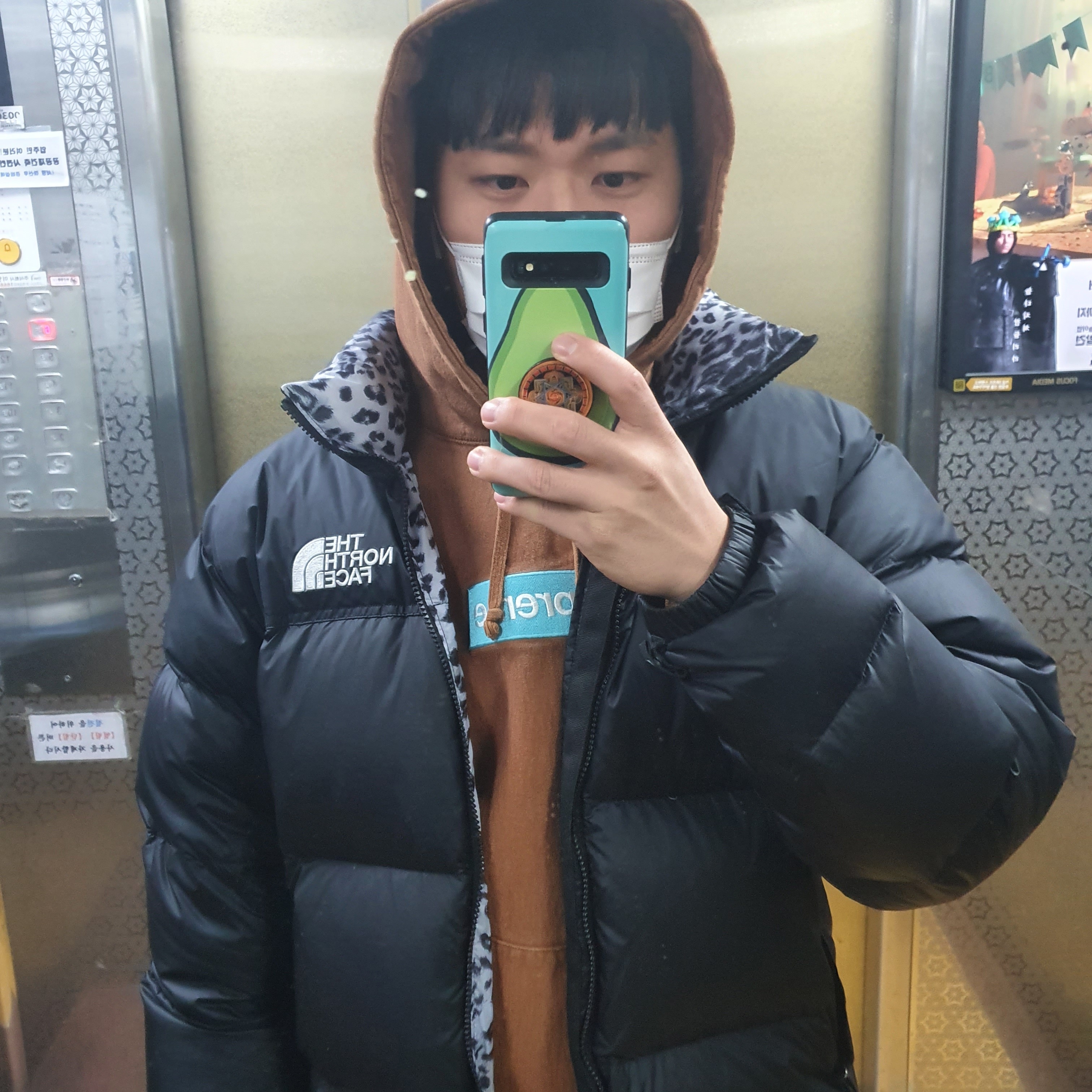 Supreme Box Logo Hooded Sweatshirt Rust - 17FW 착용 스타일