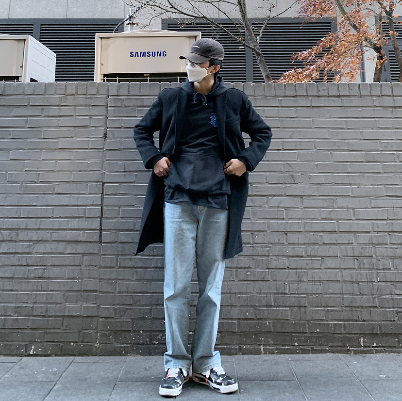 Nike x Peaceminusone Air Force 1 Low Para-Noise 착용 스타일