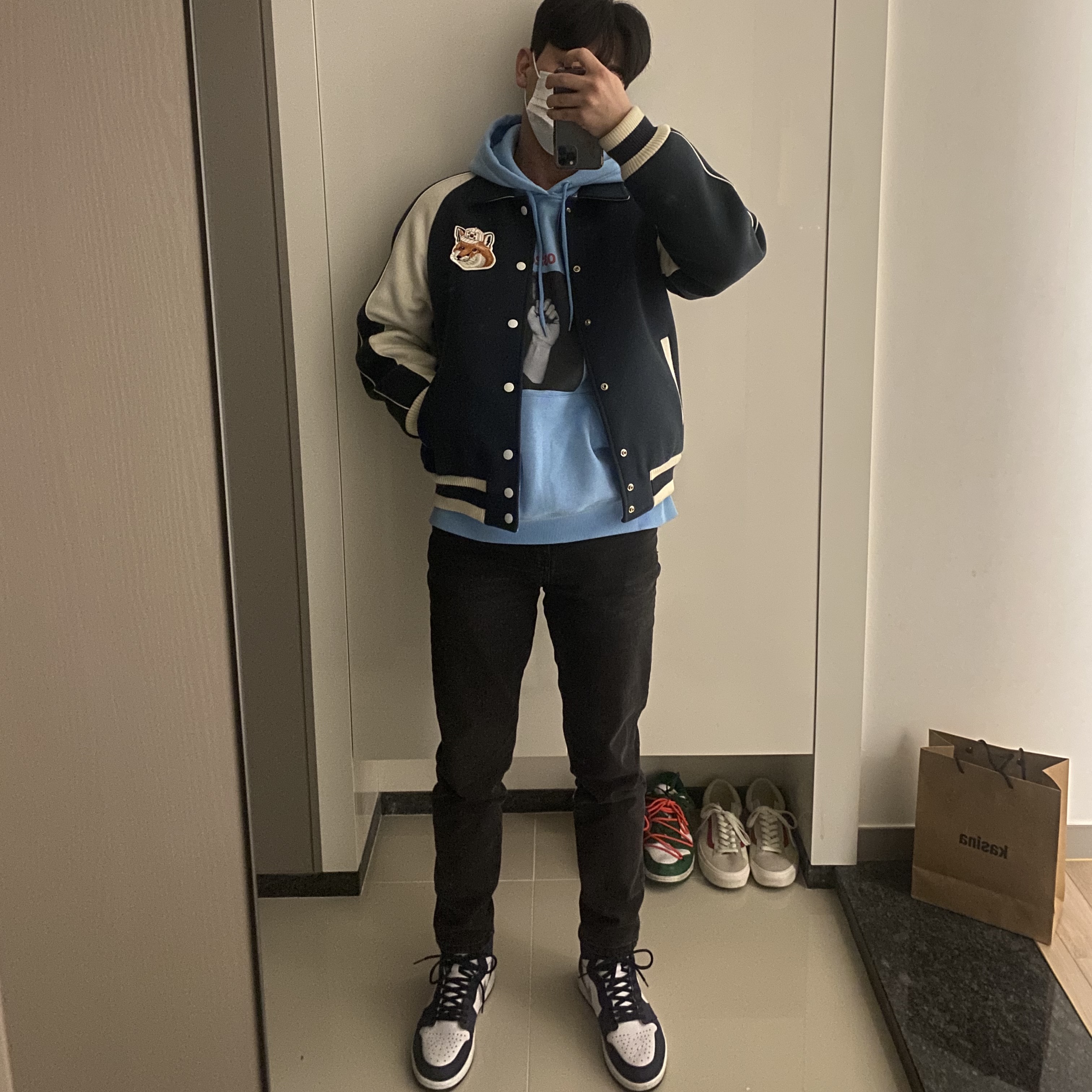 Jordan 1 Retro High OG CO.JP Midnight Navy 착용 스타일