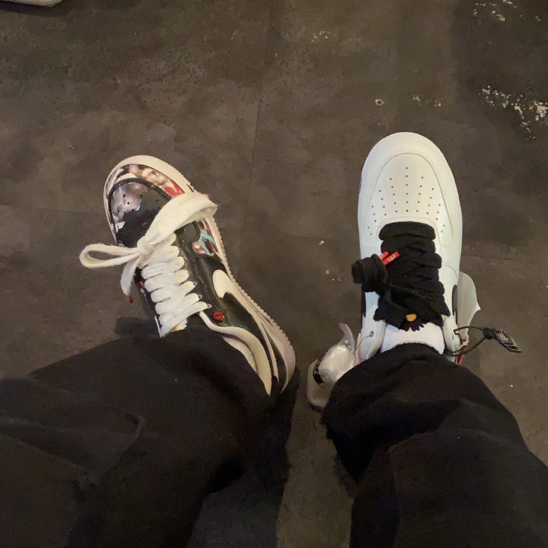 Nike x Peaceminusone Air Force 1 Low Para-Noise 2.0 착용 스타일