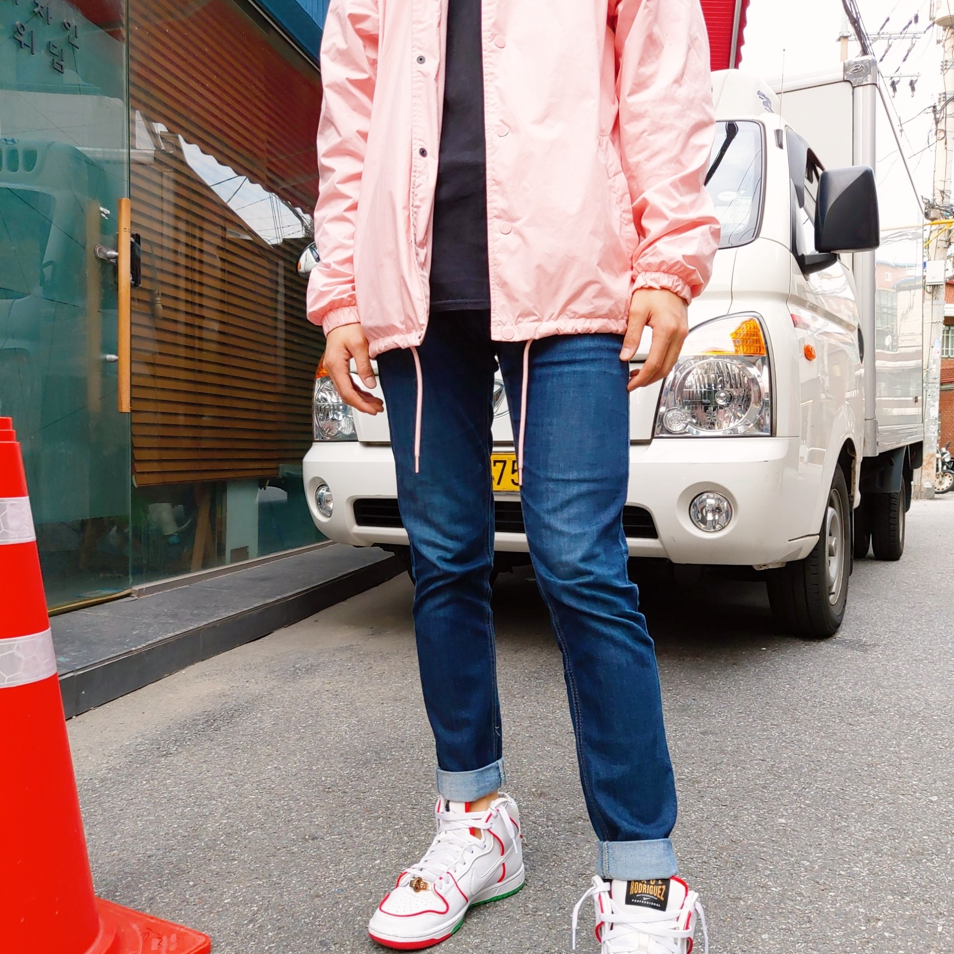 Nike x Paul Rodriguez SB Dunk High Premium Boxing 착용 스타일