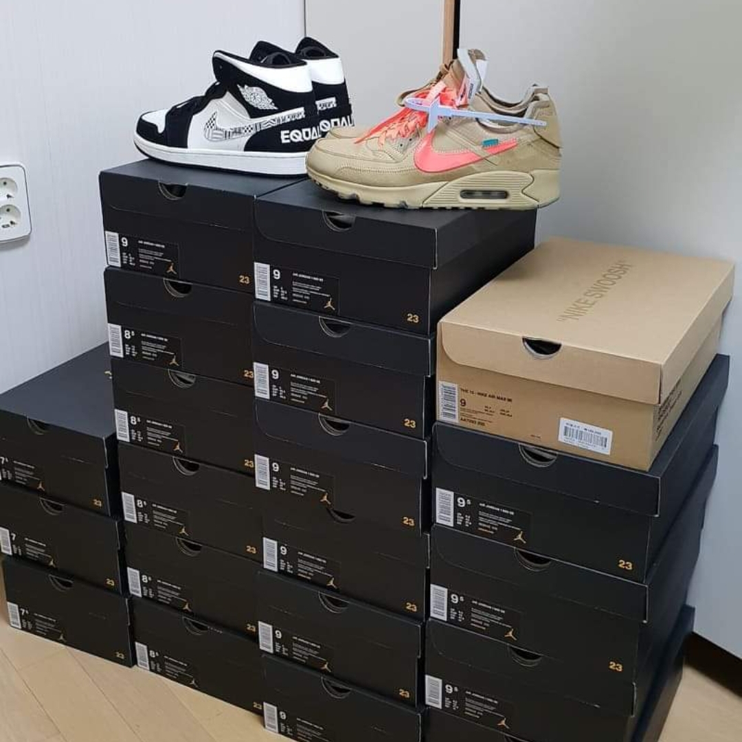 Jordan 1 Mid Equality 2019, Nike x Off-White Air Max 90 V2 Desert Ore 착용 스타일