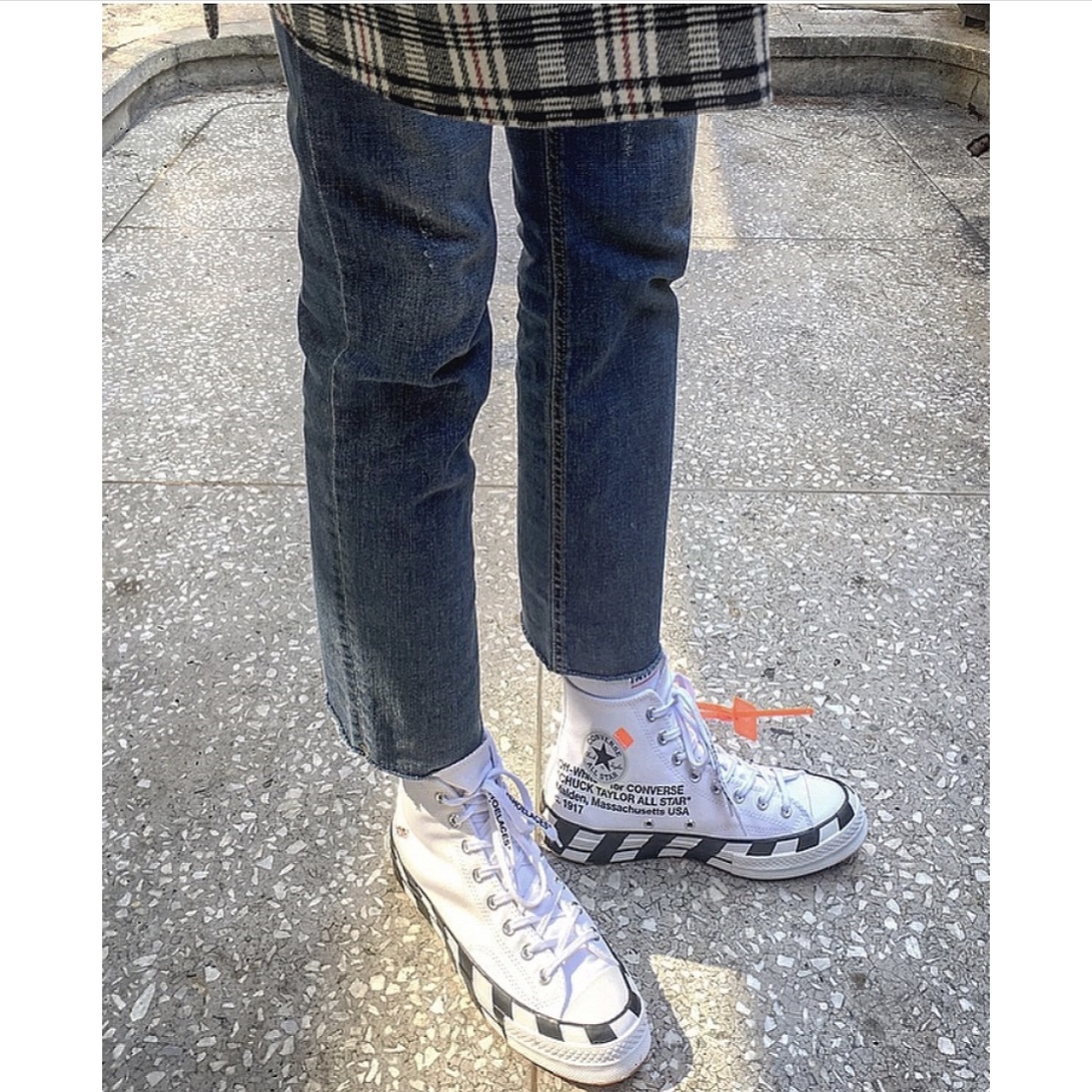 Converse x Off-White Chuck 70 High V2 2018 착용 스타일 - 2