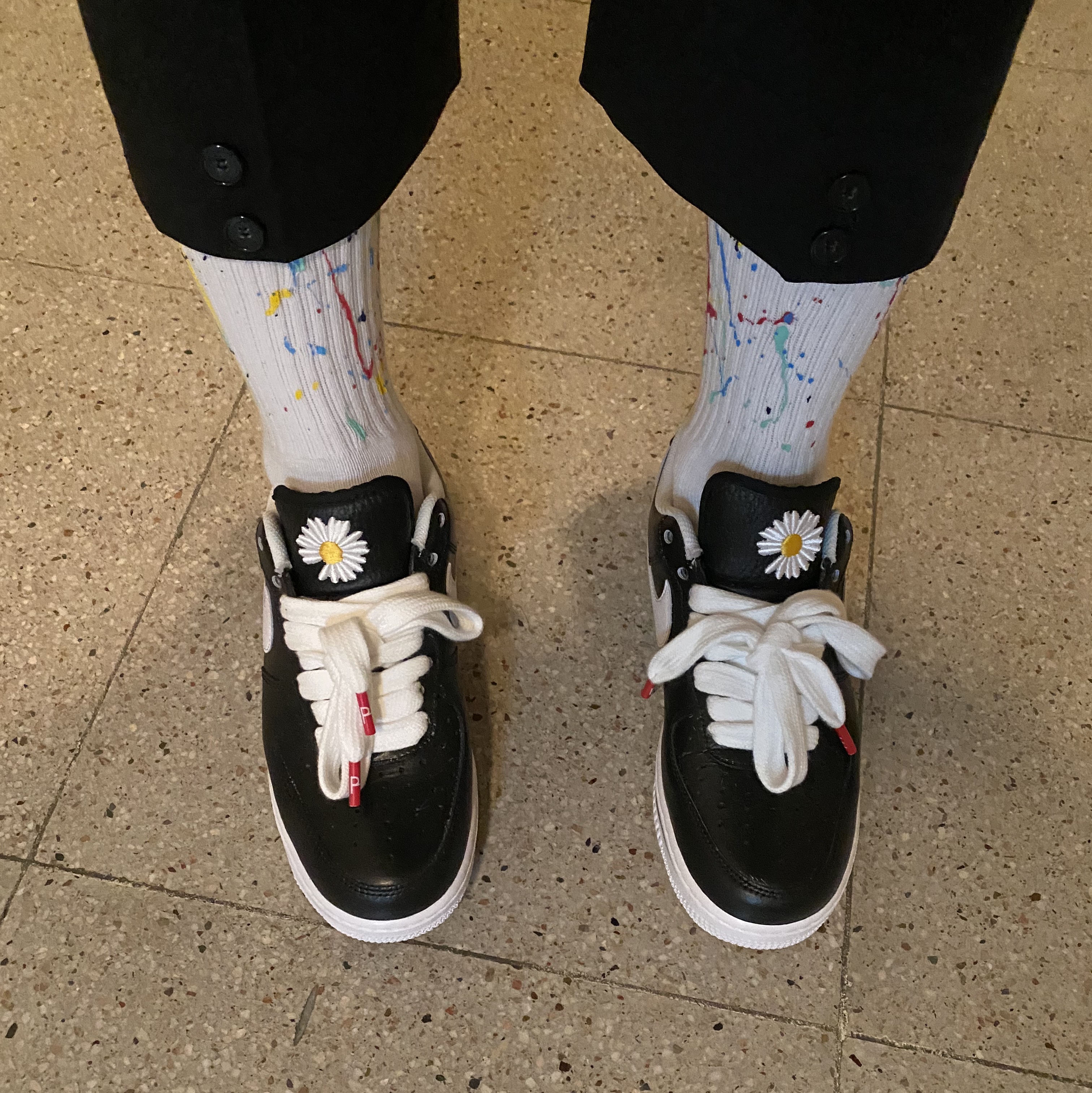 Nike x Peaceminusone Air Force 1 Low Para-Noise 착용 스타일