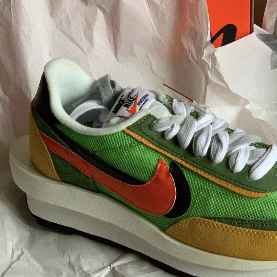 Nike x Sacai LDWaffle Green Multi 착용 스타일