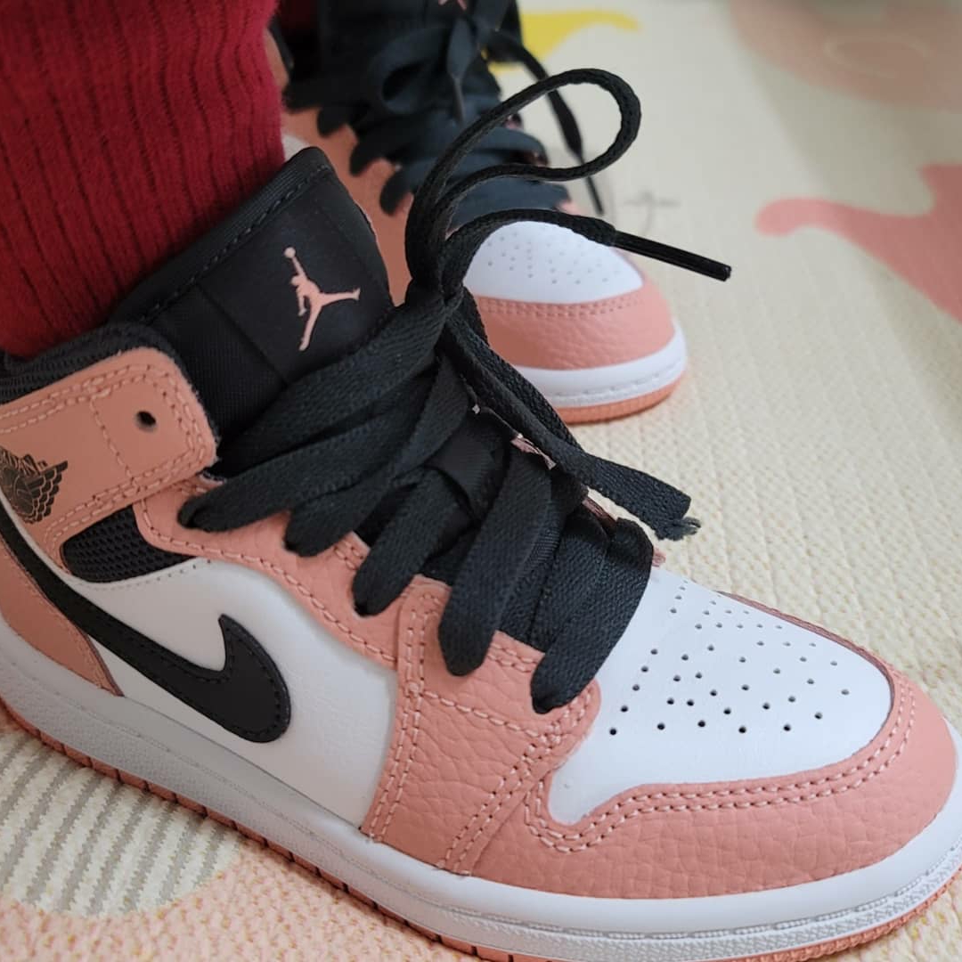 (PS) Jordan 1 Mid Pink Quartz 착용 스타일 - 1