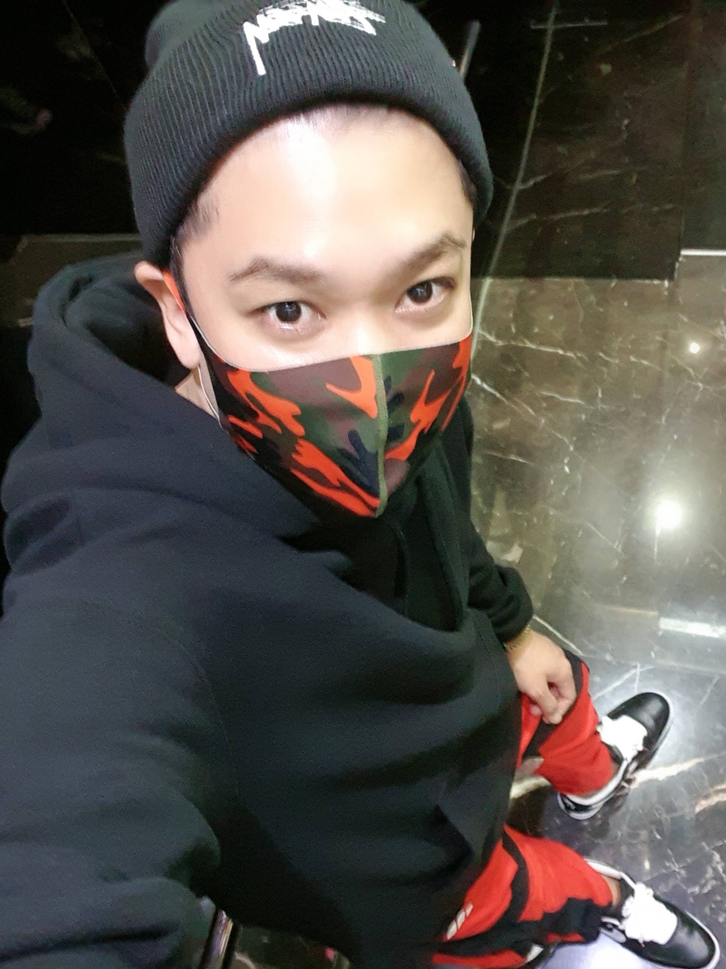 Nike x Stussy Cuff Beanie Black, Nike x Peaceminusone Air Force 1 Low Para-Noise 착용 스타일