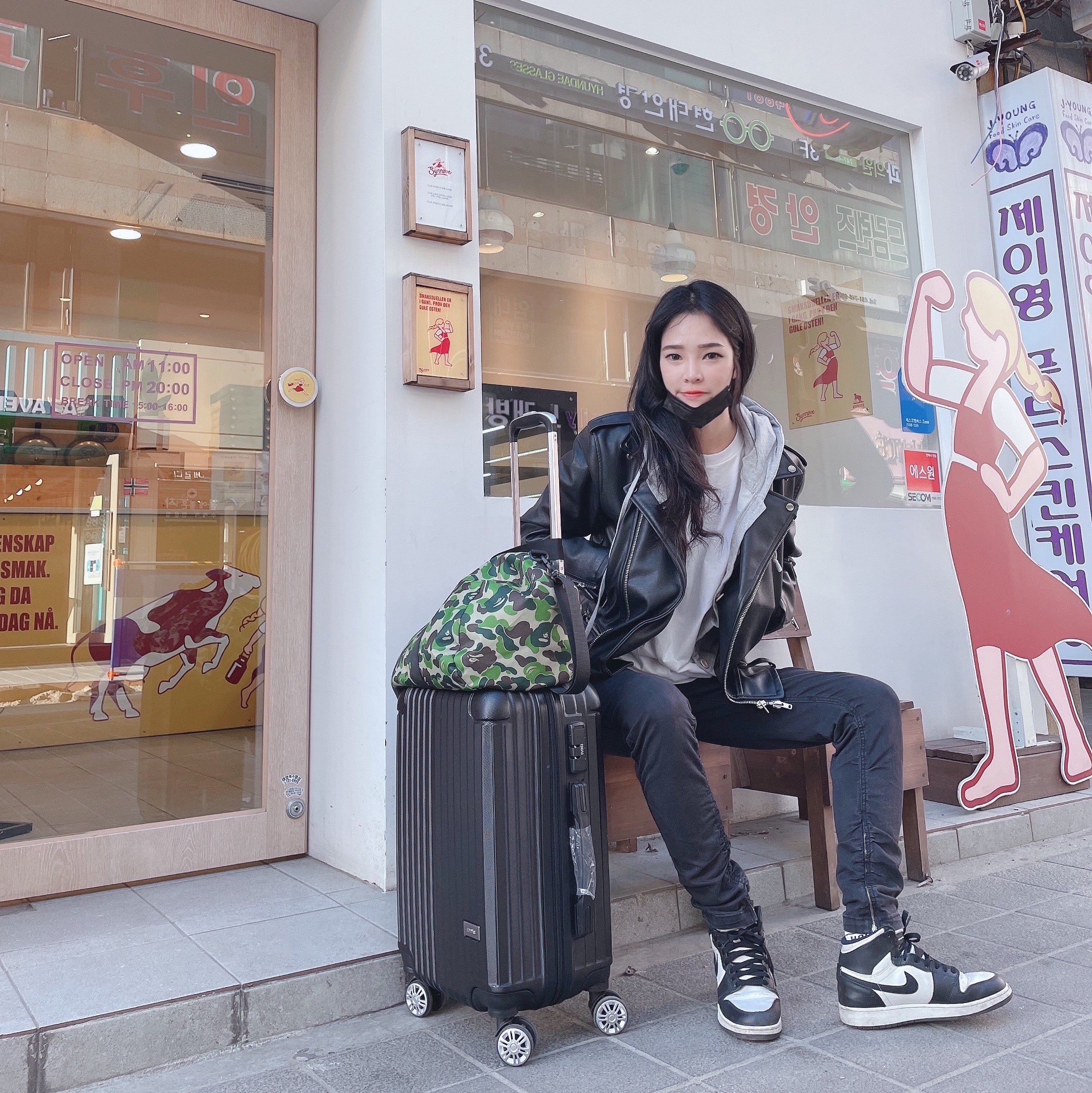 Jordan 1 Retro High OG Black White 2014 착용 스타일