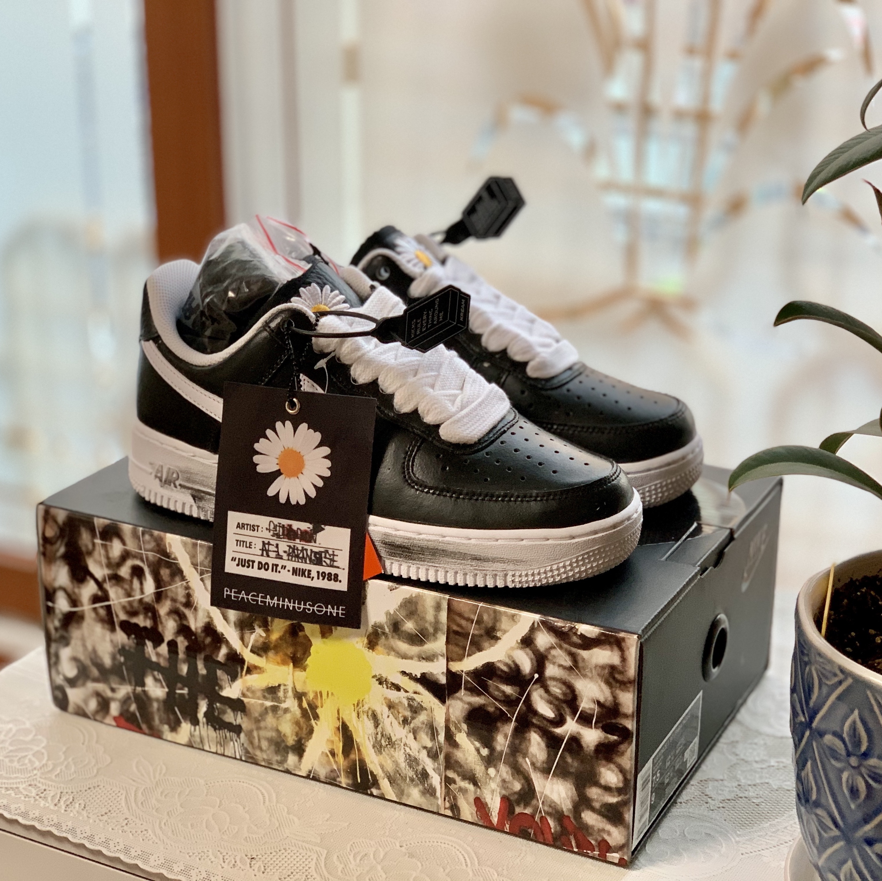 Nike x Peaceminusone Air Force 1 Low Para-Noise 착용 스타일 - 2