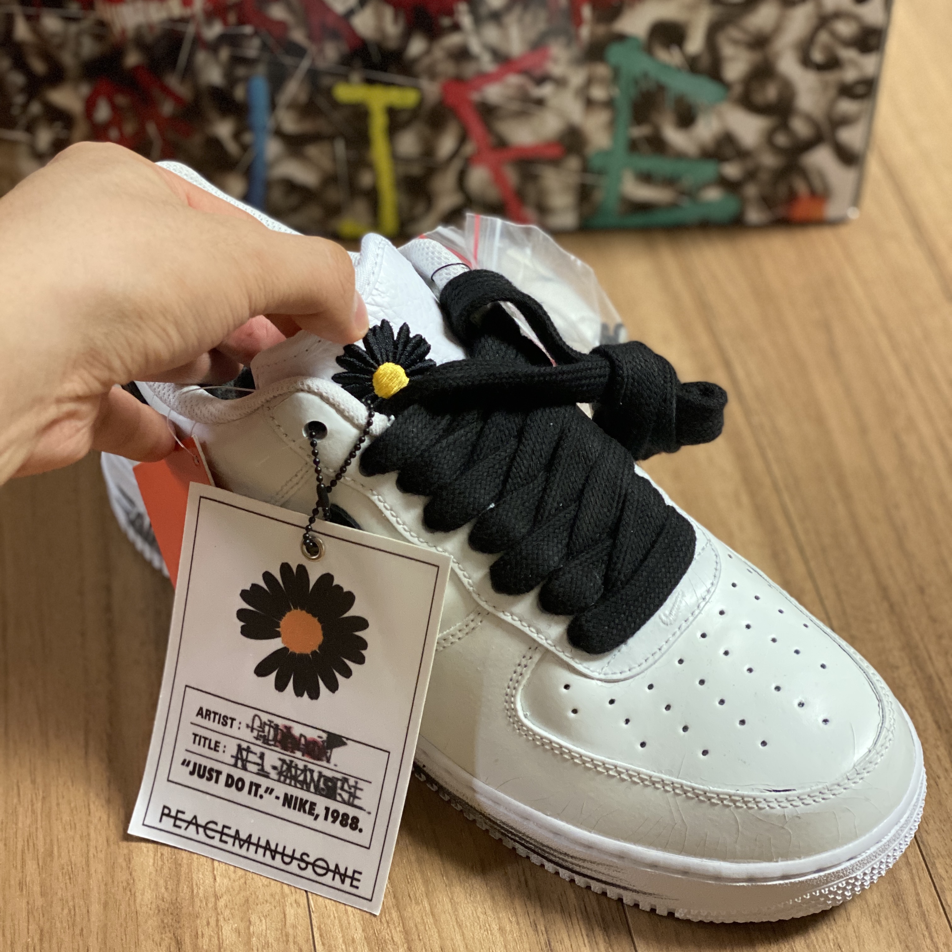 Nike x Peaceminusone Air Force 1 Low Para-Noise 2.0 착용 스타일 - 2