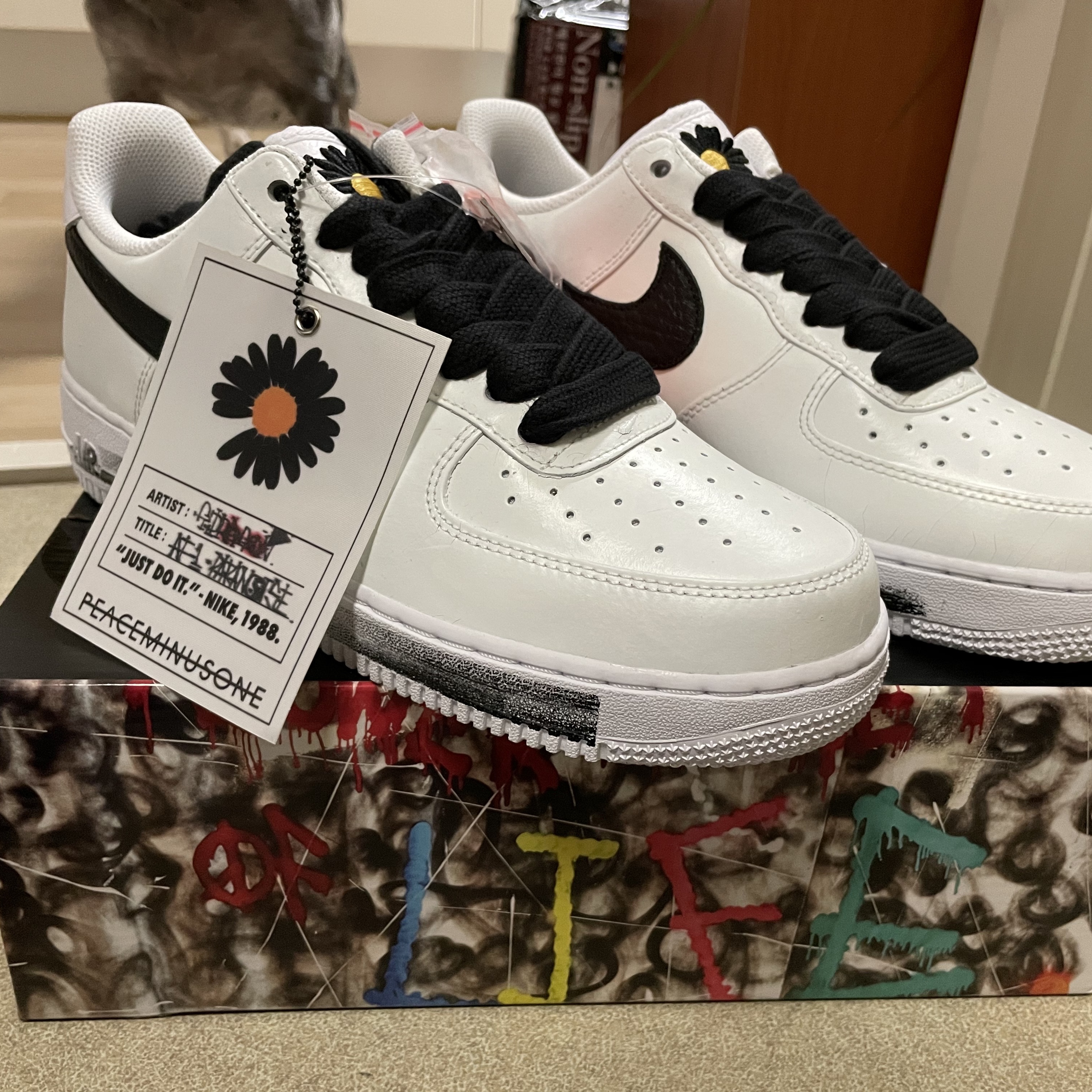 Nike x Peaceminusone Air Force 1 Low Para-Noise 2.0 착용 스타일 - 3