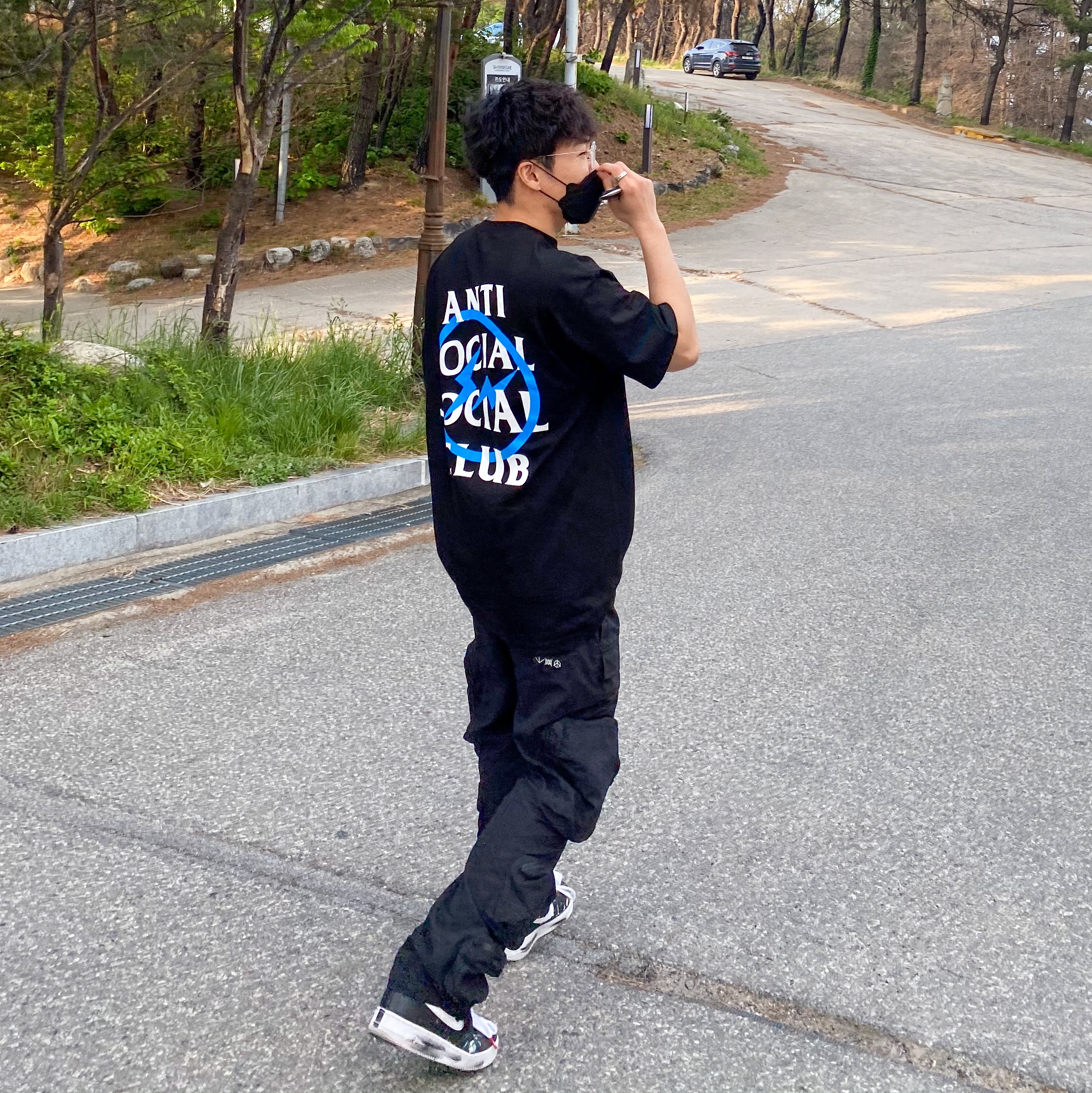 Nike x Peaceminusone Air Force 1 Low Para-Noise, Anti Social Social Club x Fragment Blue Bolt T-Shirt ์ฐฉ์ฉ ์คํ์ผ