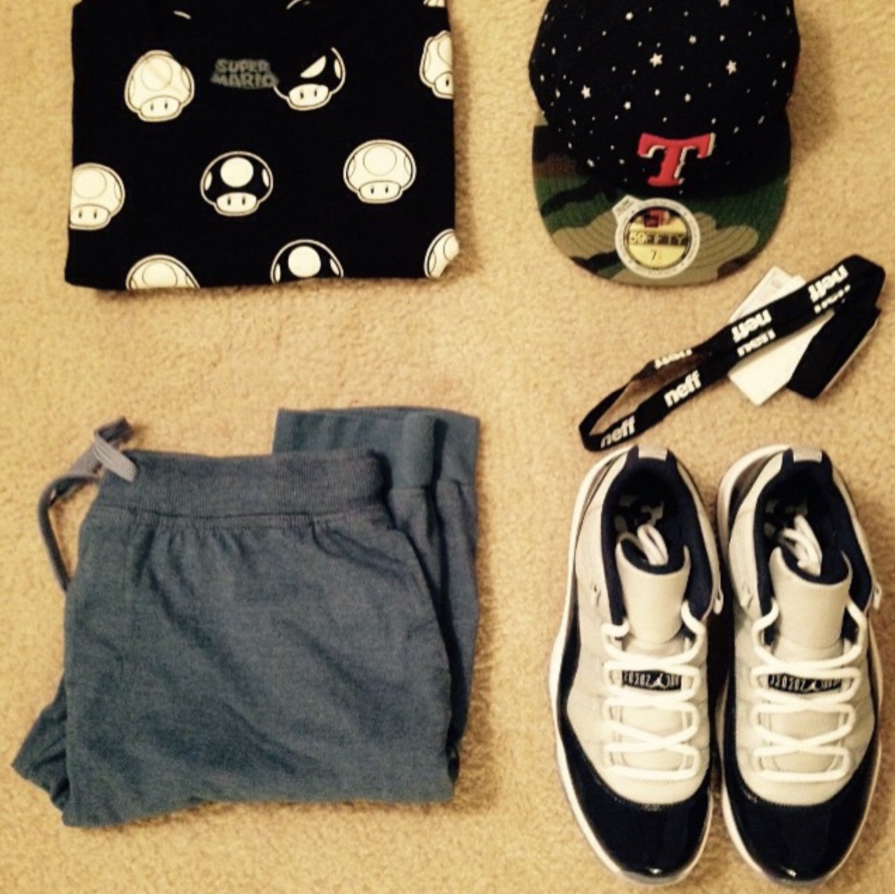Jordan 11 Retro Low Georgetown 착용 스타일